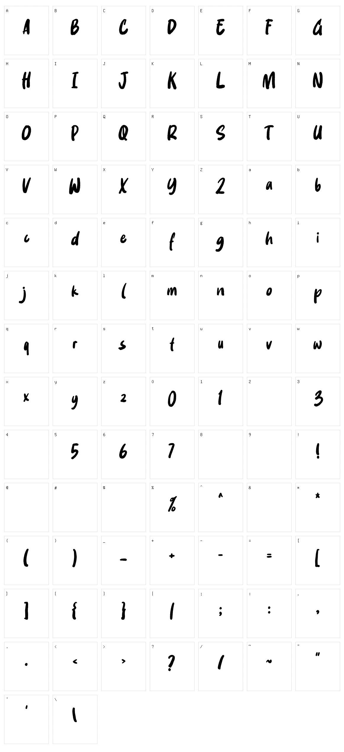 Mango Juice Character Set