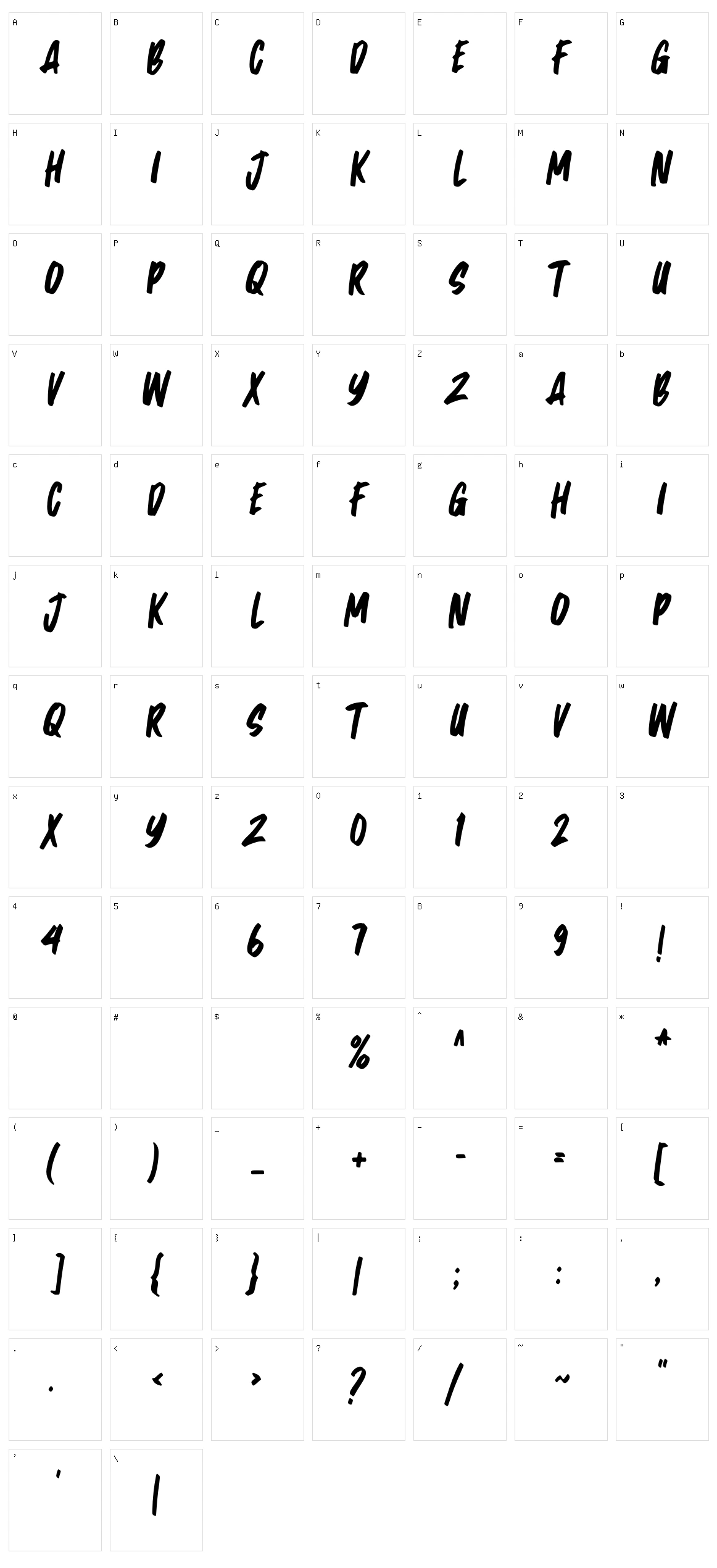 Really Character Set