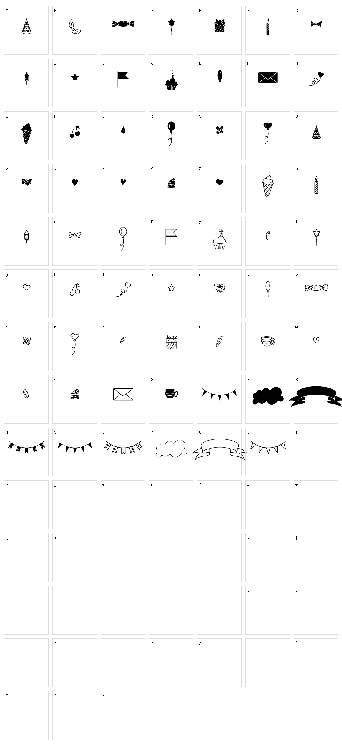 Habede Extra Doodles Character Set