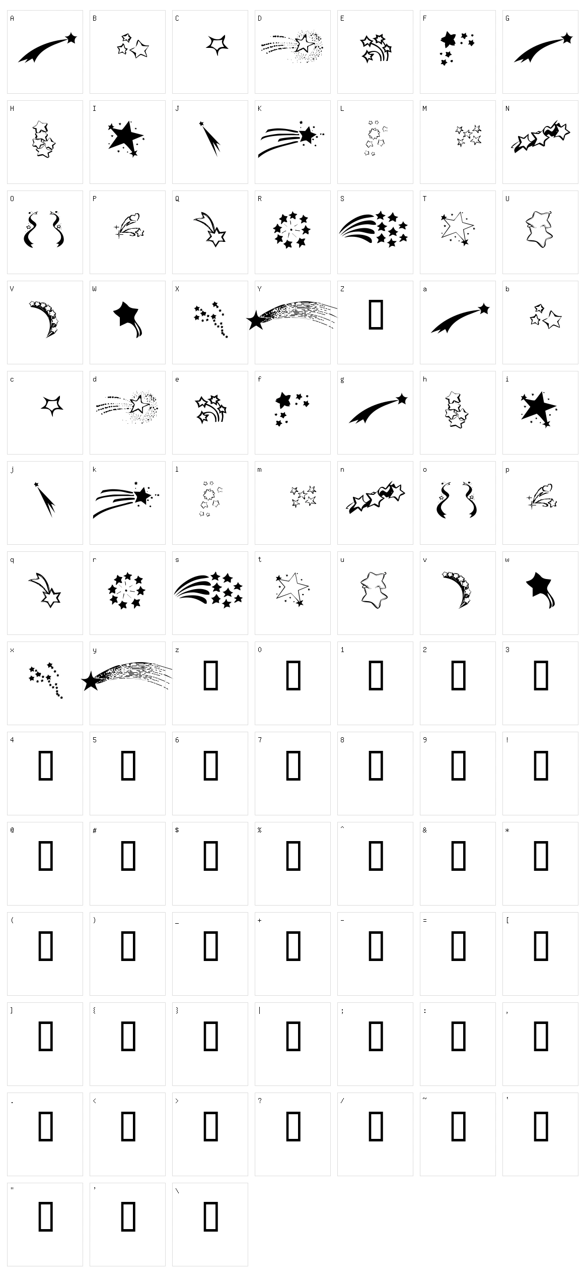 KR Starry Eyed Character Set