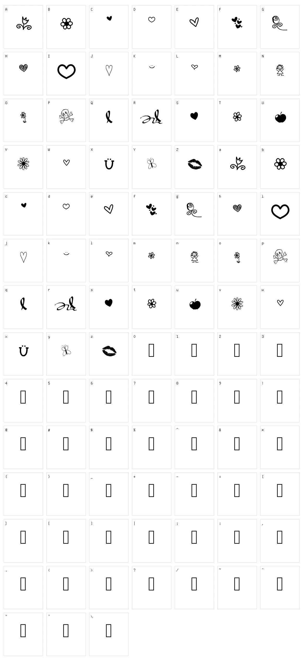 VBdings Two Character Set