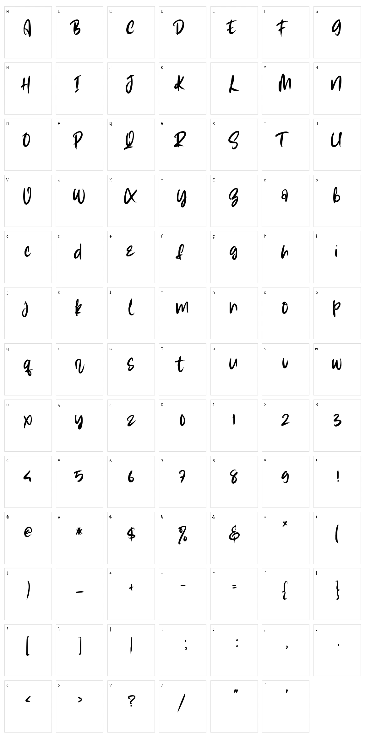 Summer Lovers Dingbat Character Set