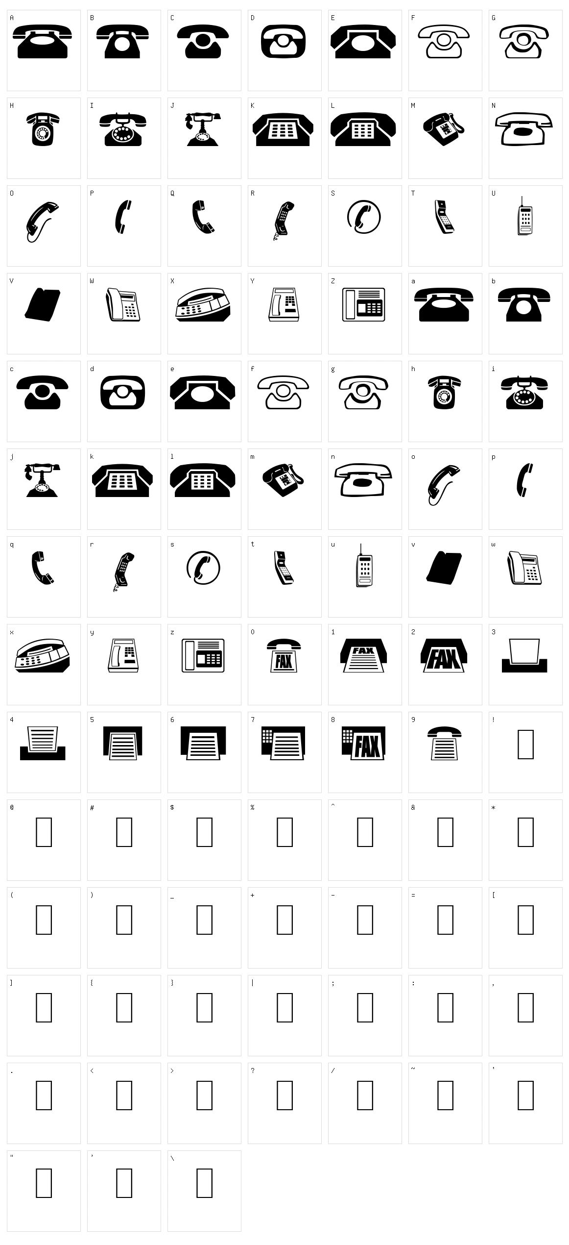 Phones Character Set