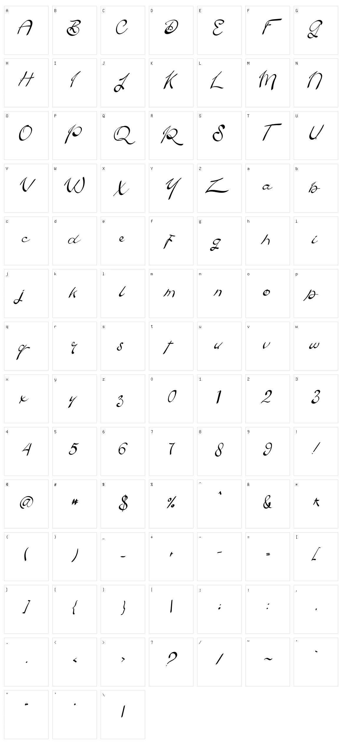 Butterfly Character Set