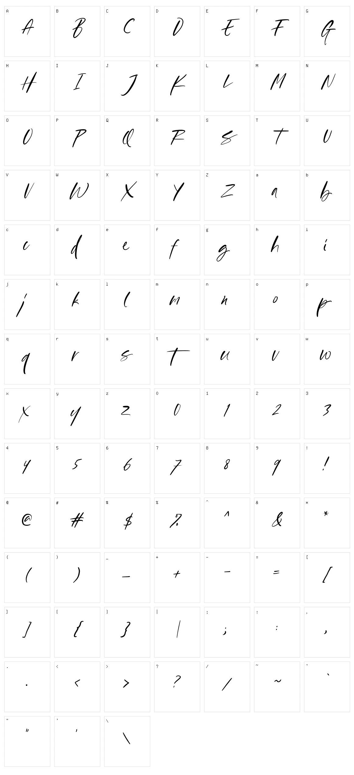 California Quotes Character Set