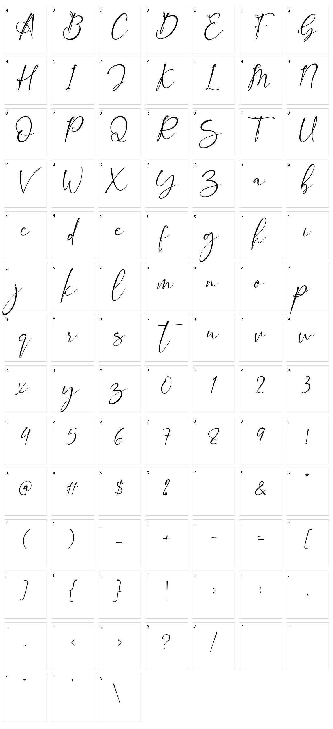 Callstories Character Set