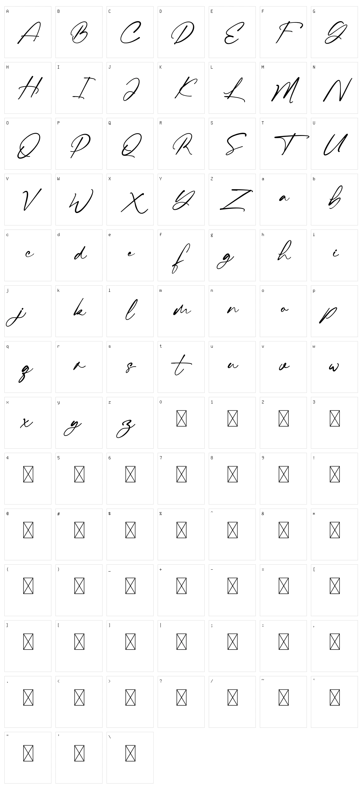 Cambrige Character Set
