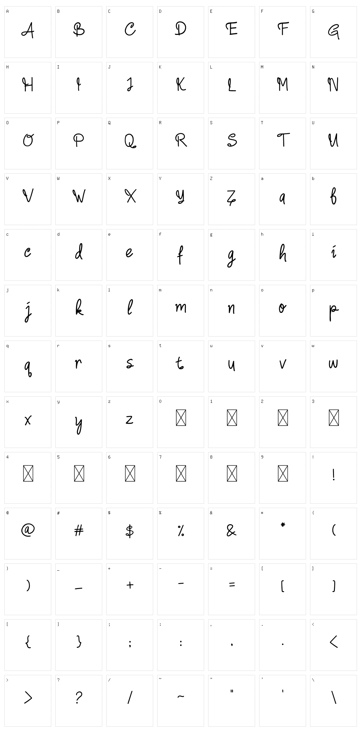 Camellia Character Set