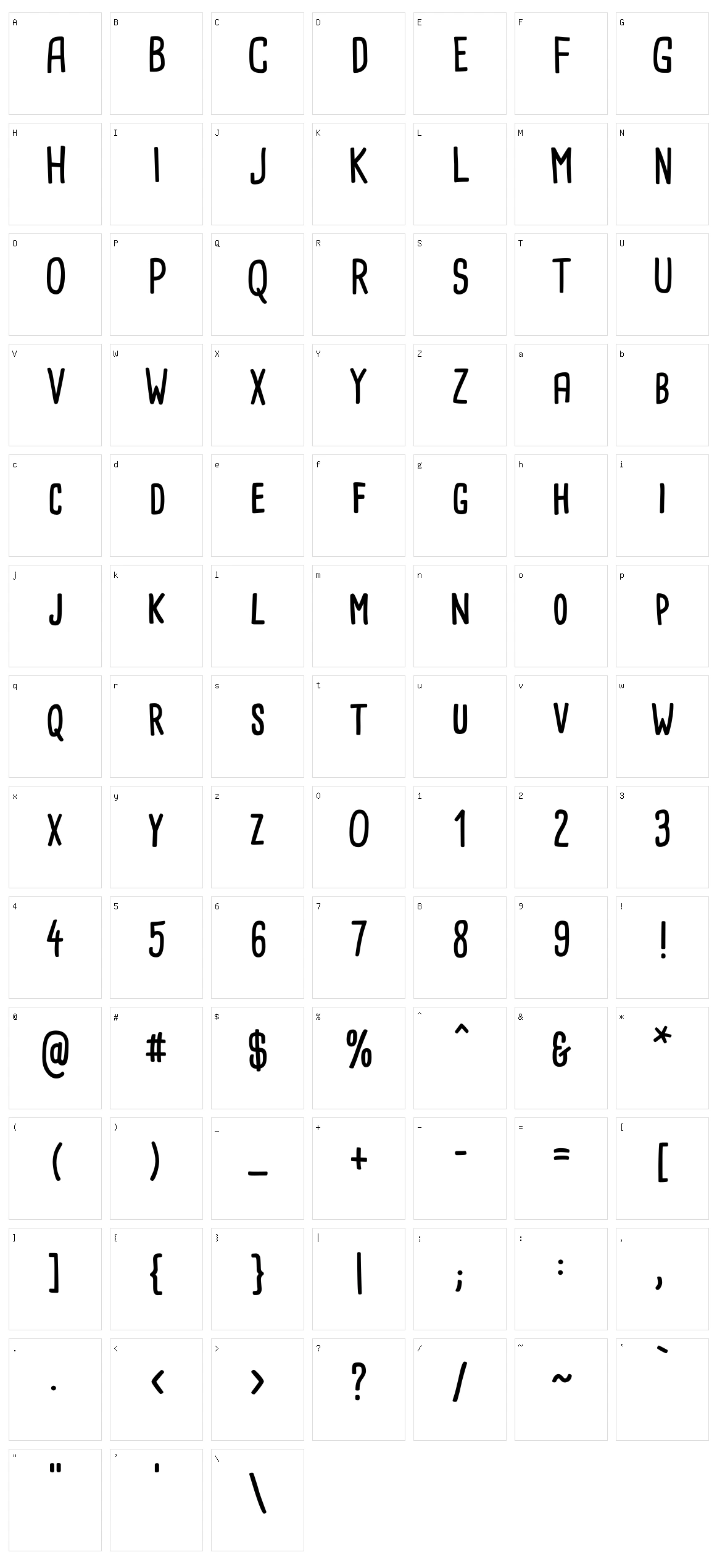 Cardenio Modern Character Set