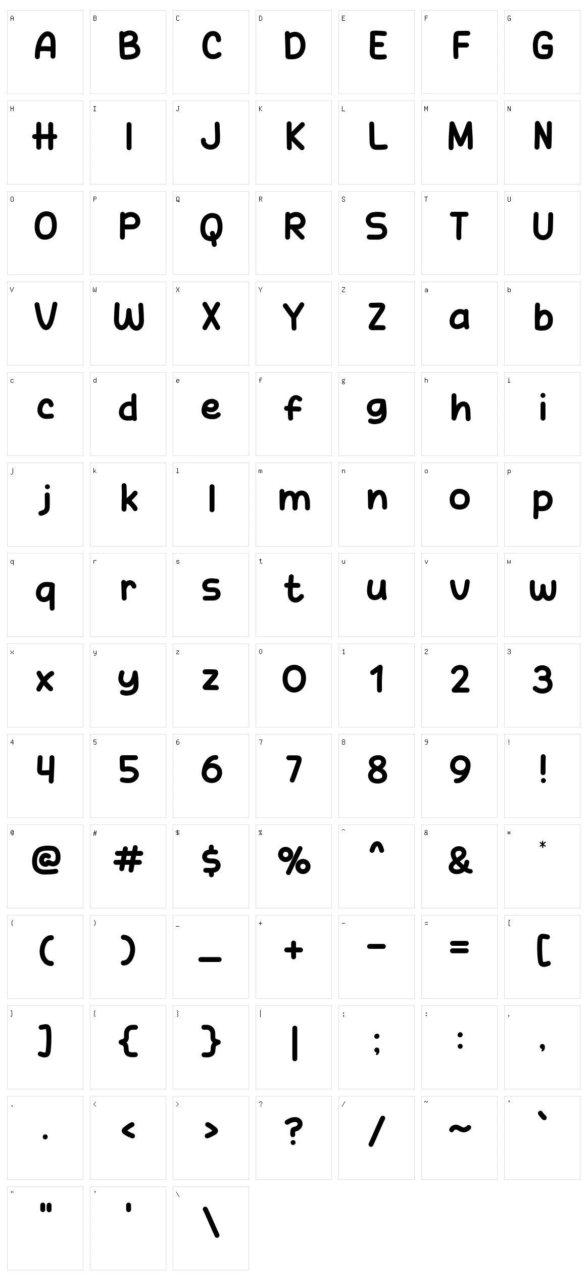 Cat Song Character Set