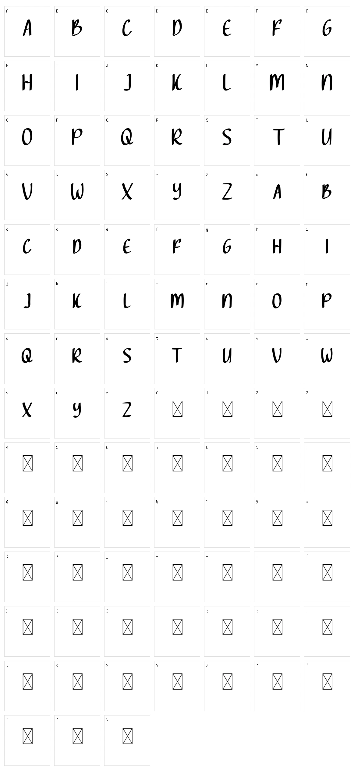 Catch You Character Set