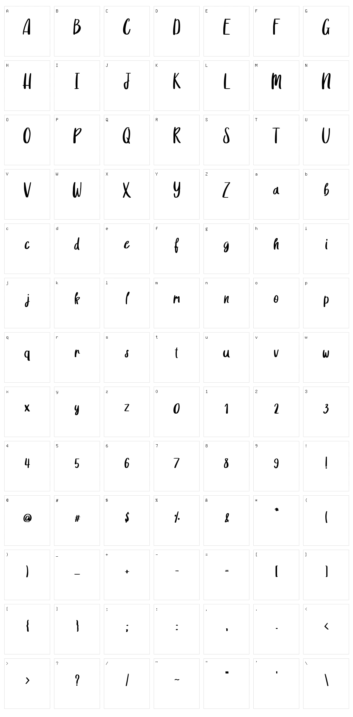 Celebration Character Set