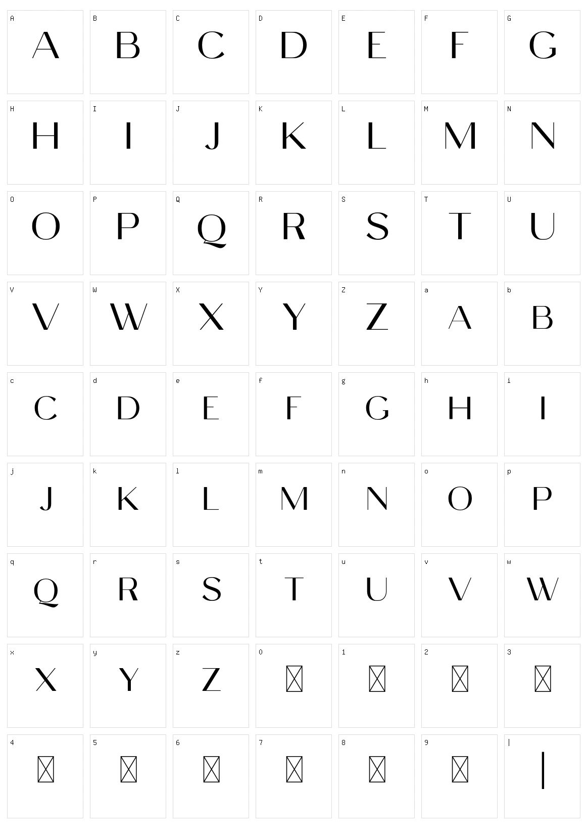 Celine Peach Script Character Set