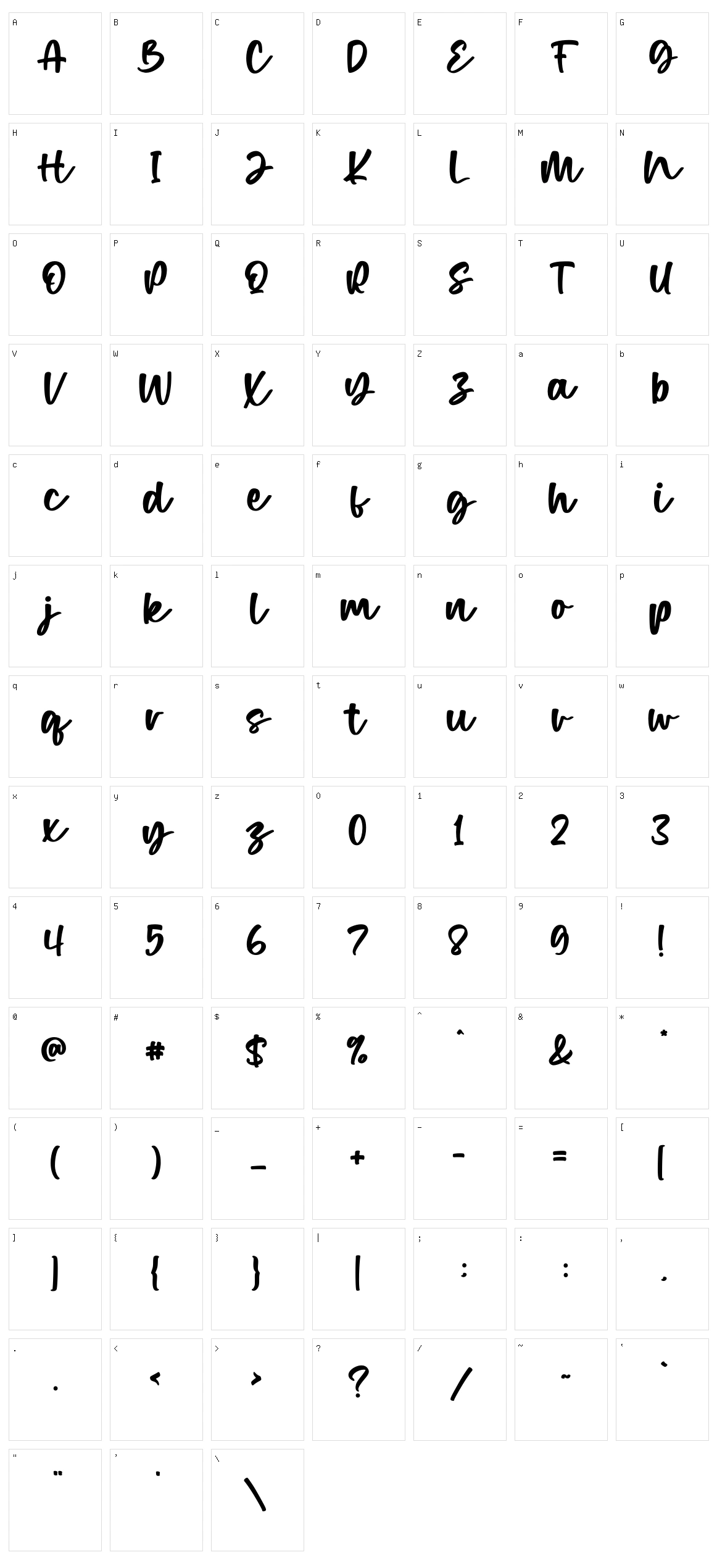 Ceremony Character Set