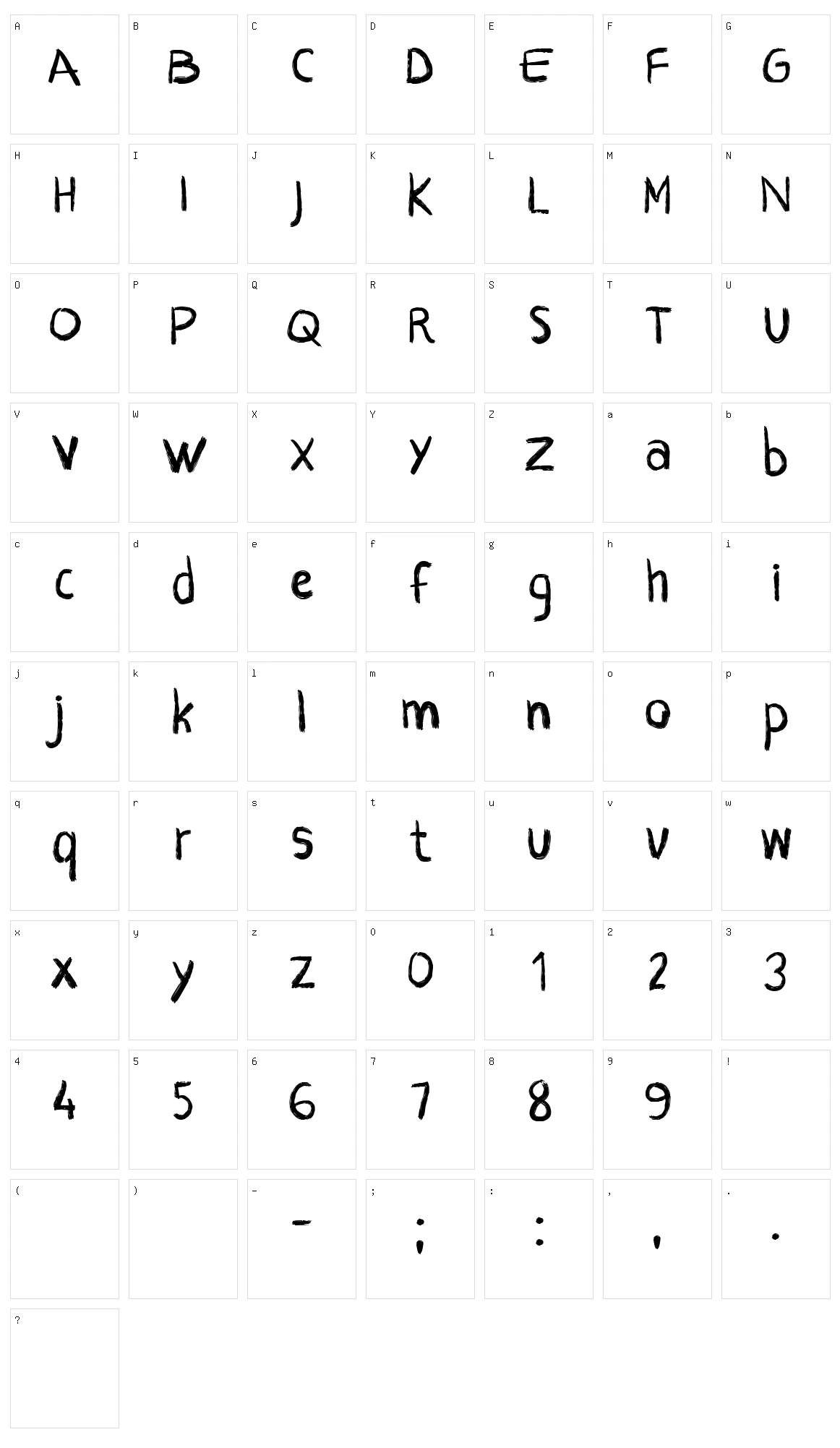 CF Crayons Character Set