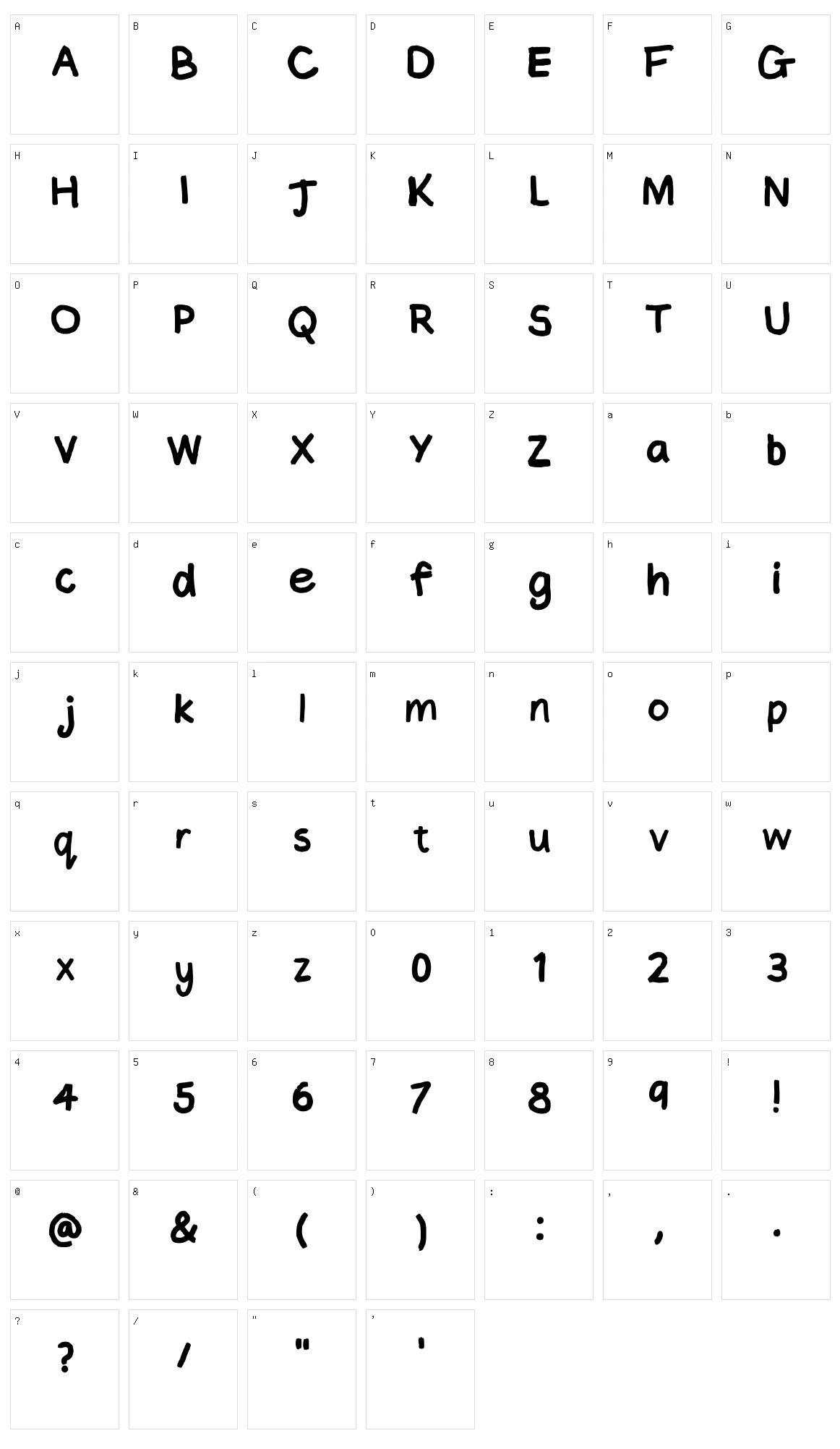 Chalkboard Character Set