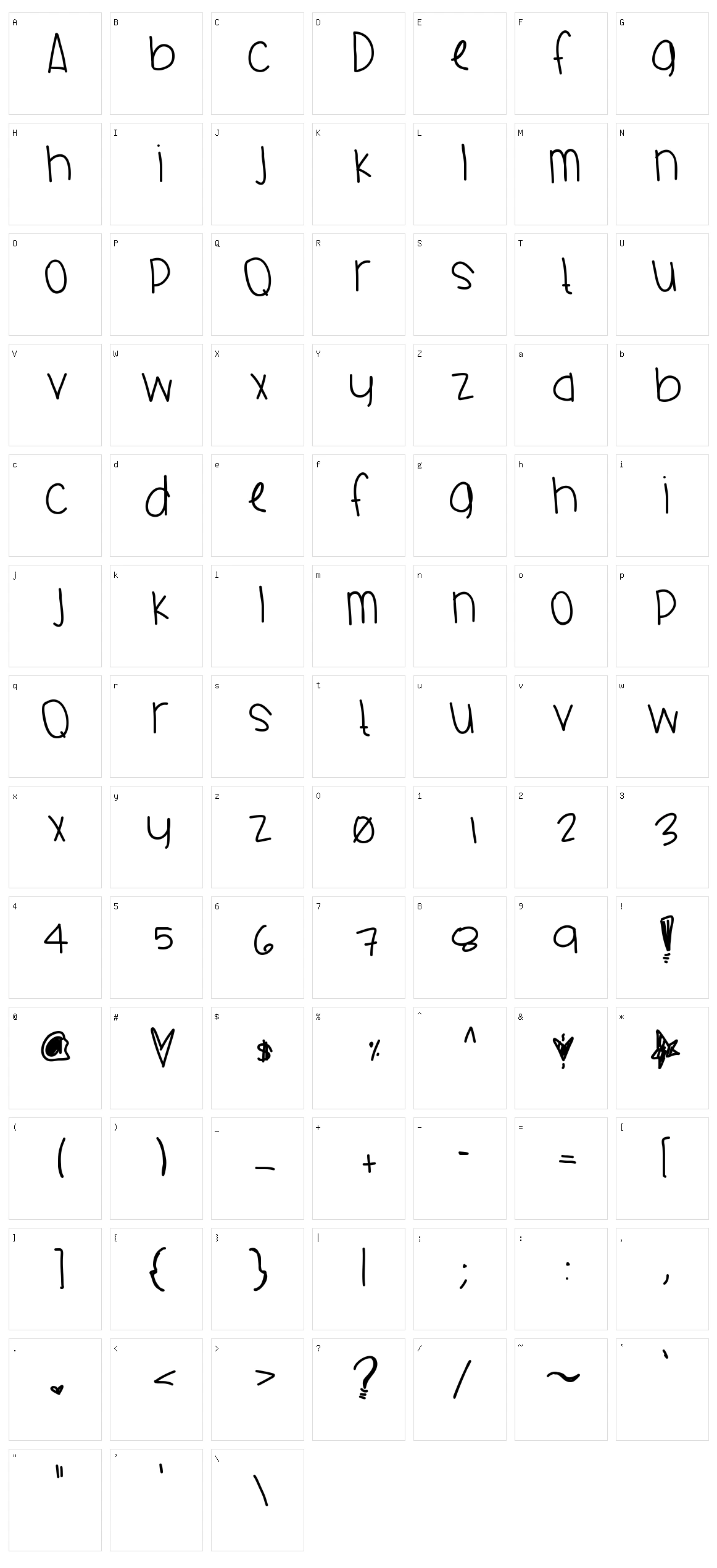 Charmeleon Red Character Set