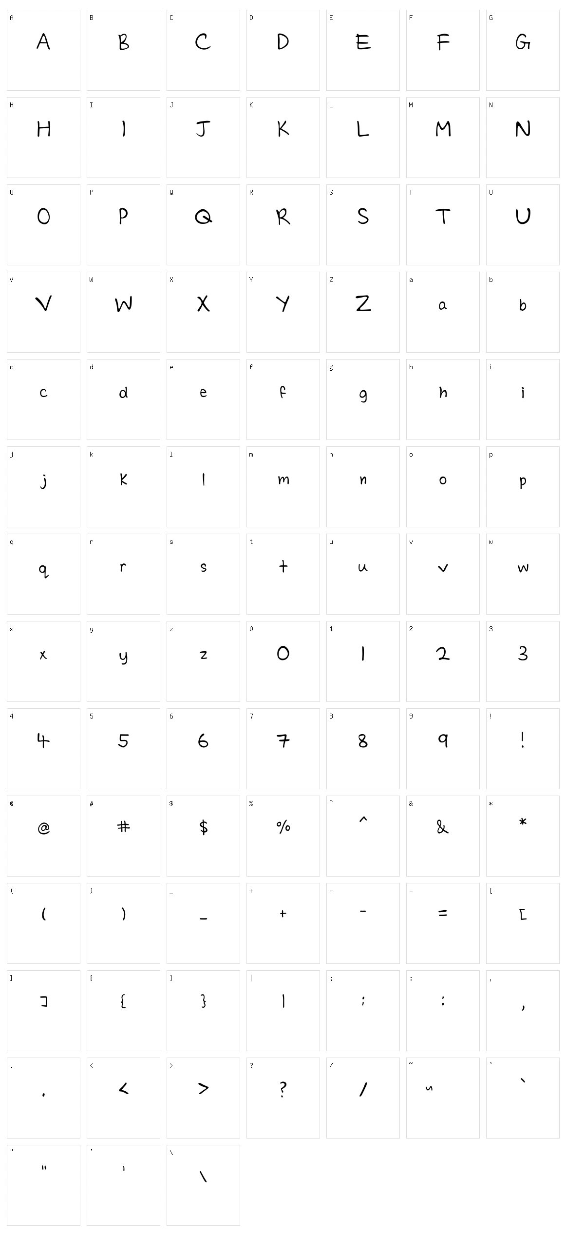 Charmie Character Set
