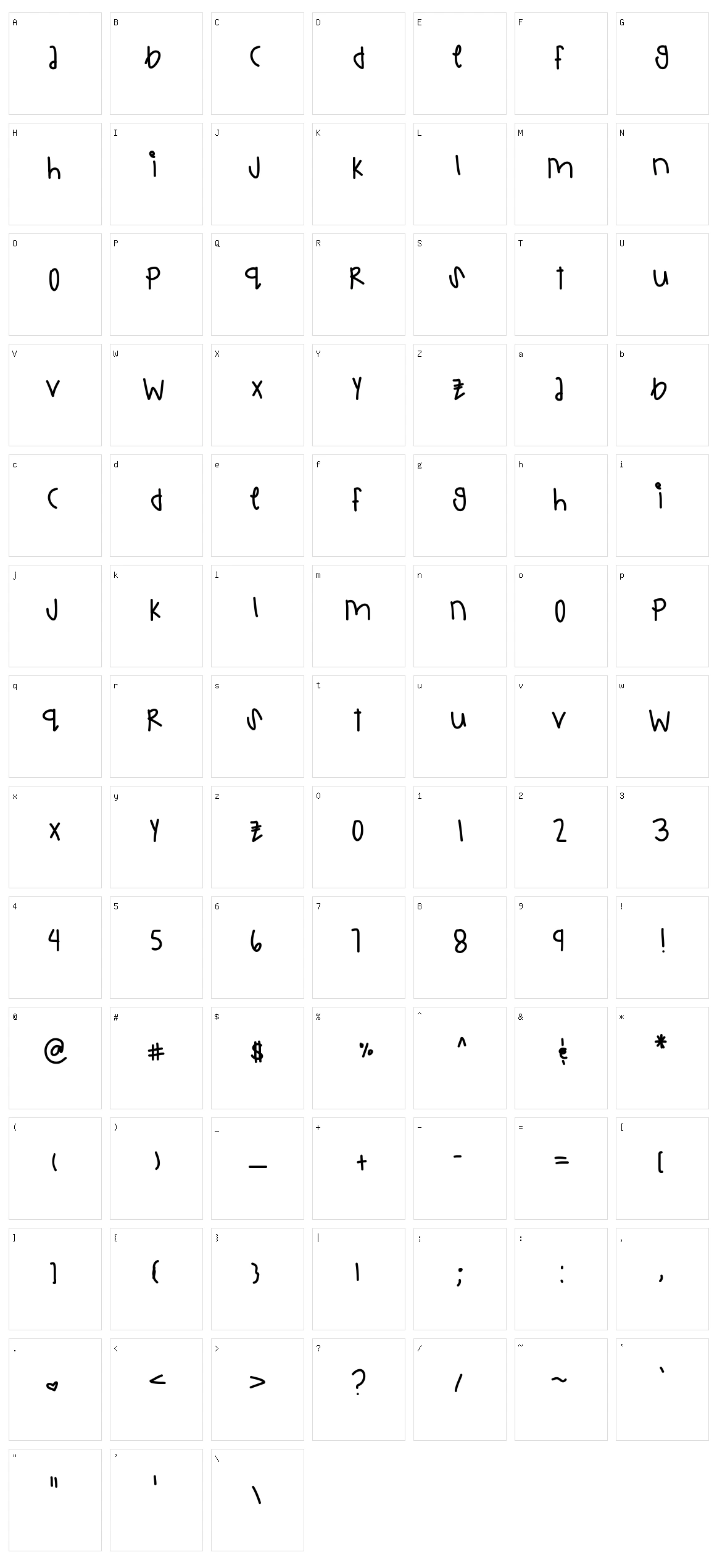 Charming Gem Character Set