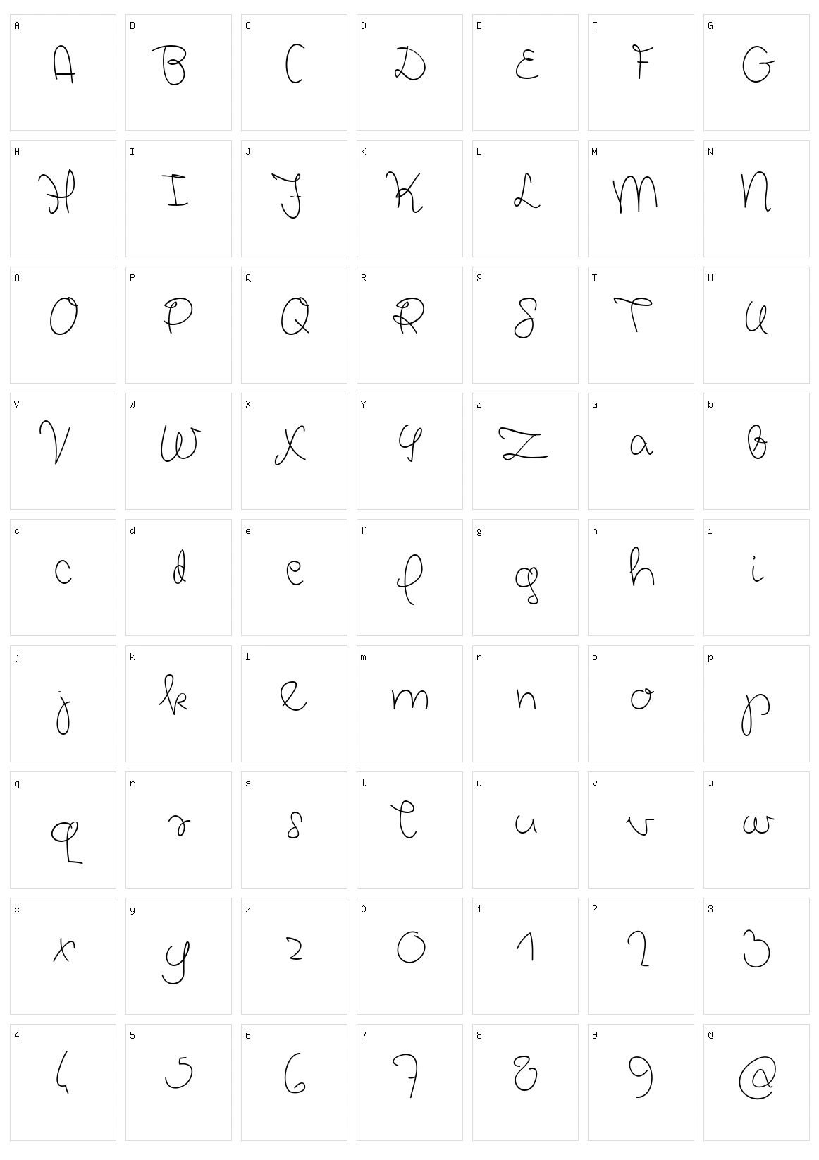 Chickpeas Character Set