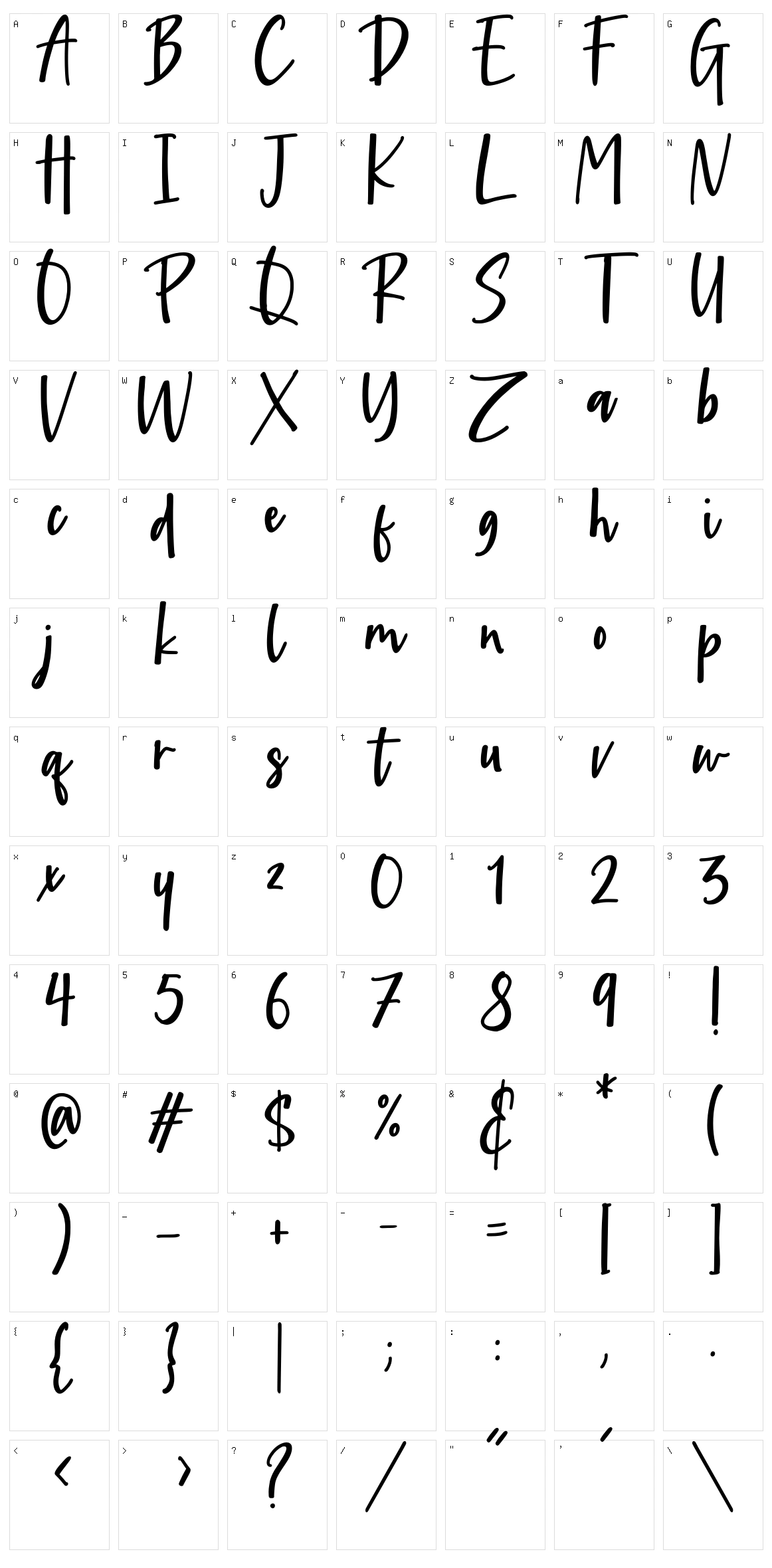 Childish Character Set