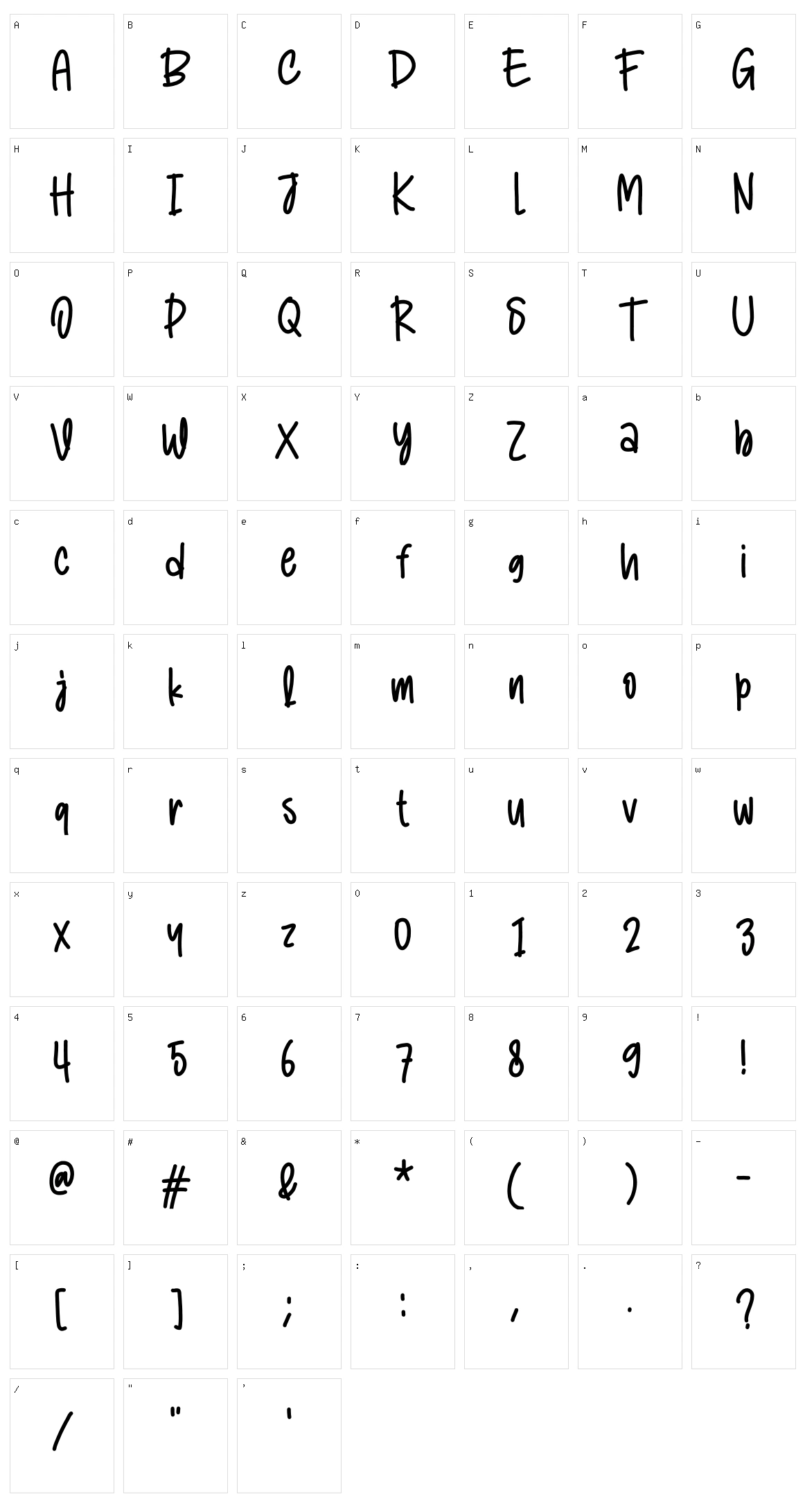 Children Writing Character Set