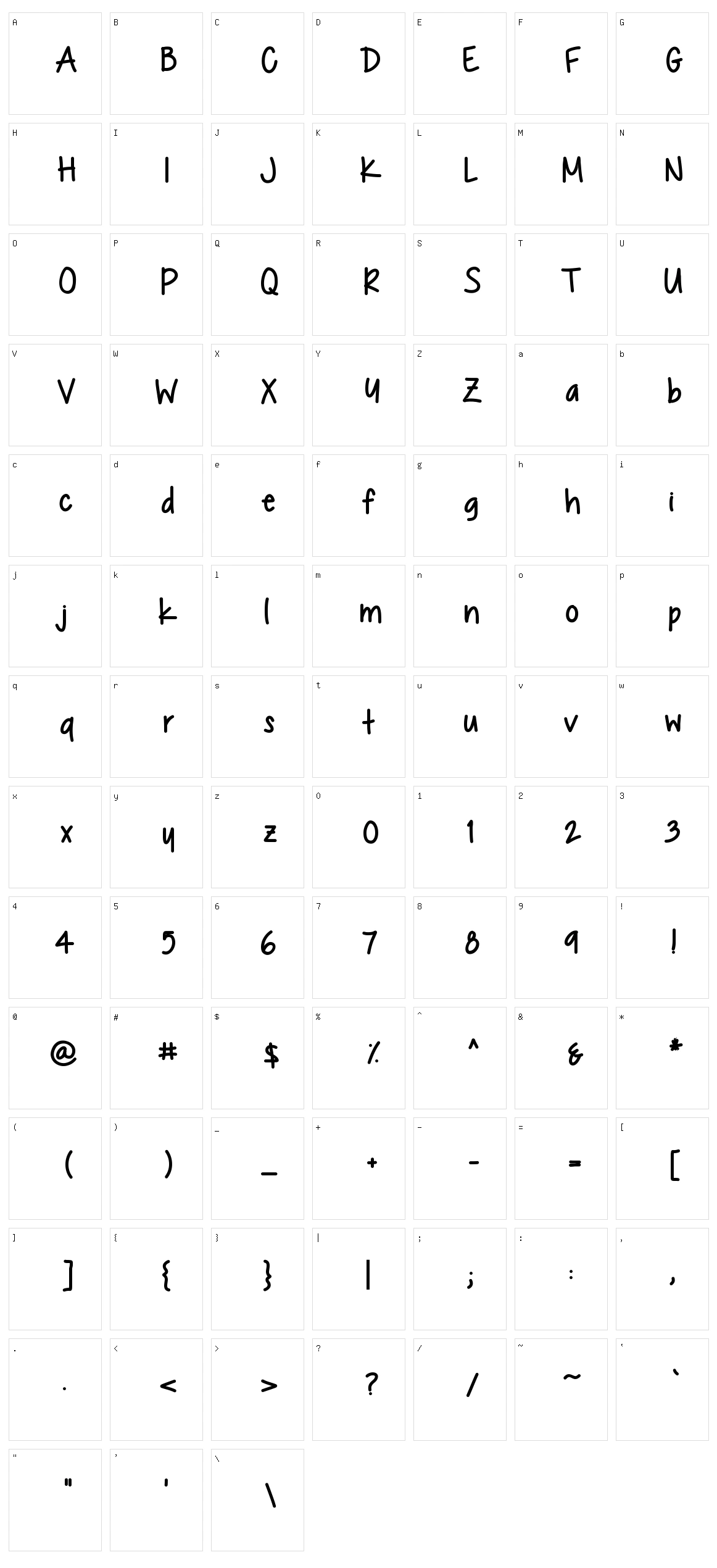 Chocolate Covered Raindrops Character Set