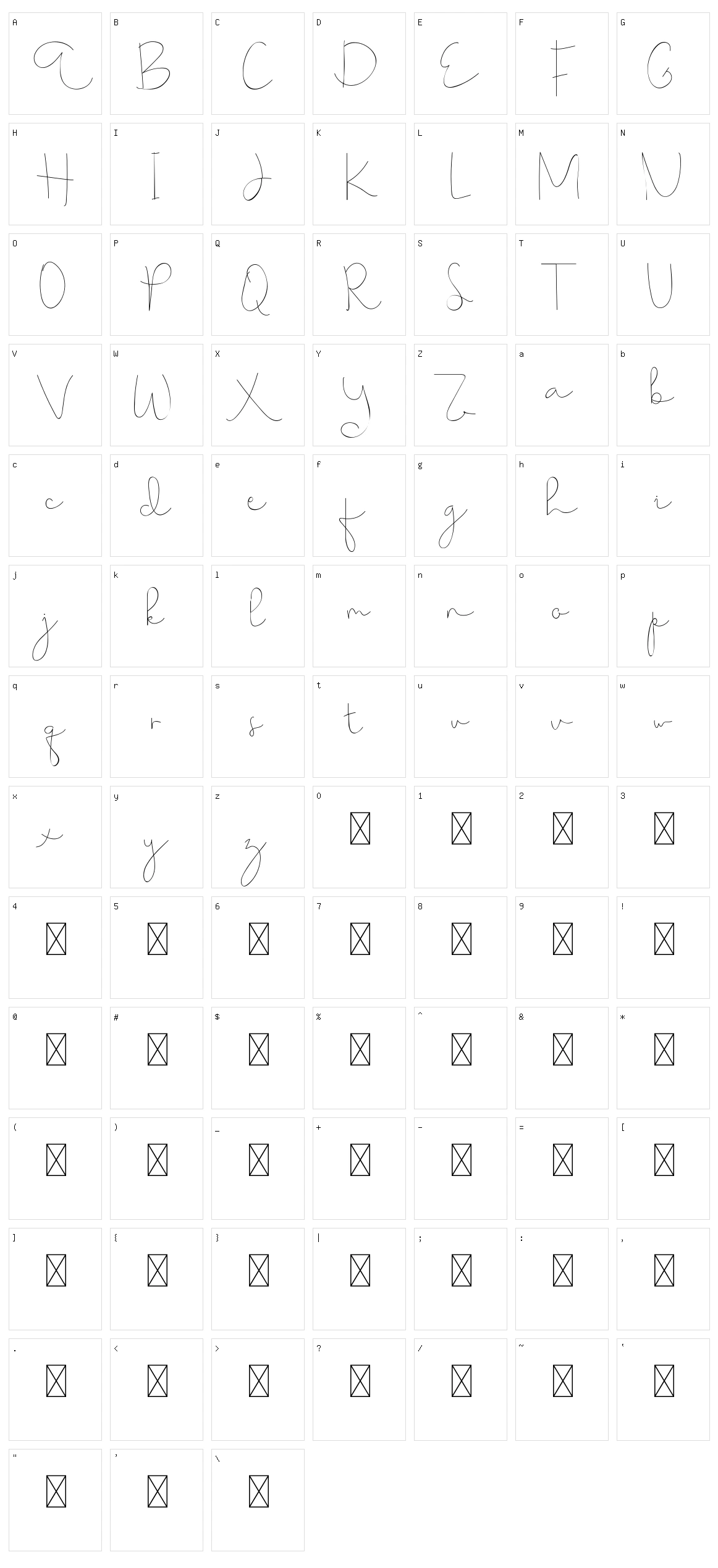 Choerunnisa Character Set