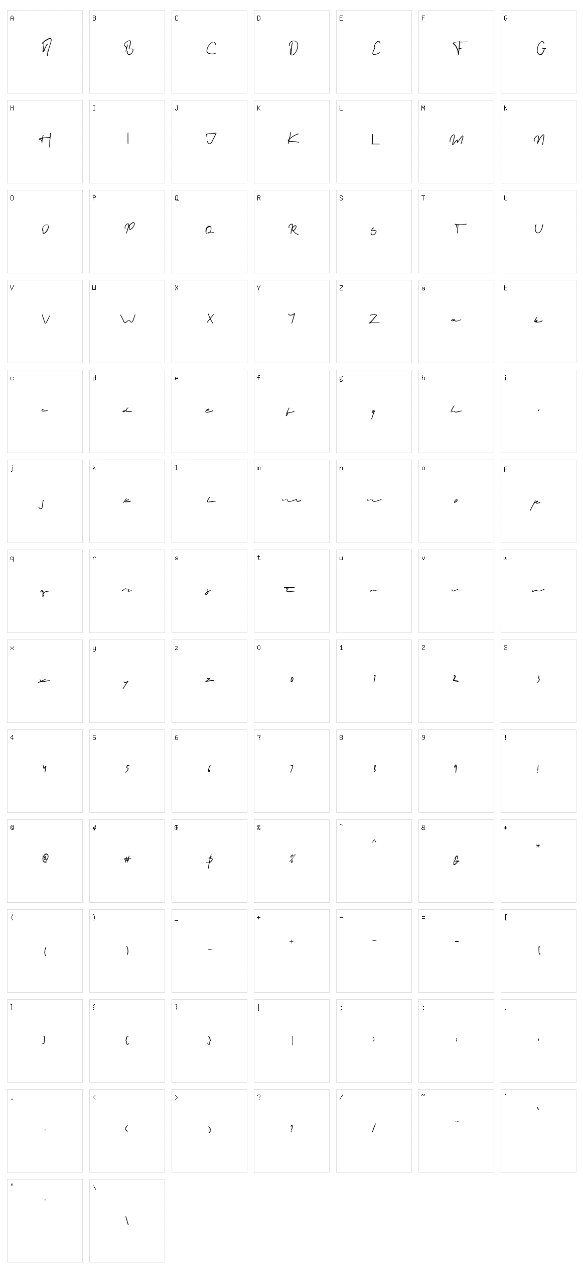 Cinema Pictures Character Set