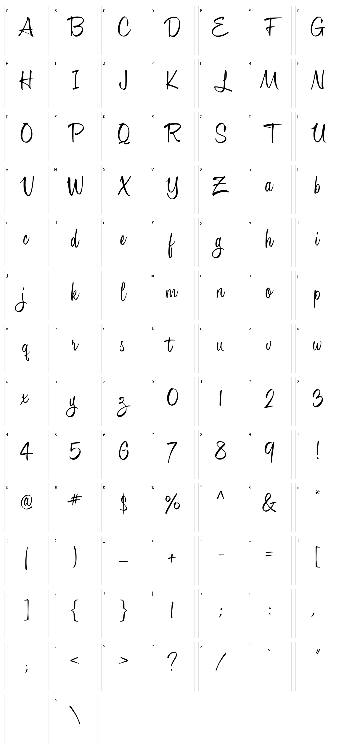 City of Sympathy Character Set