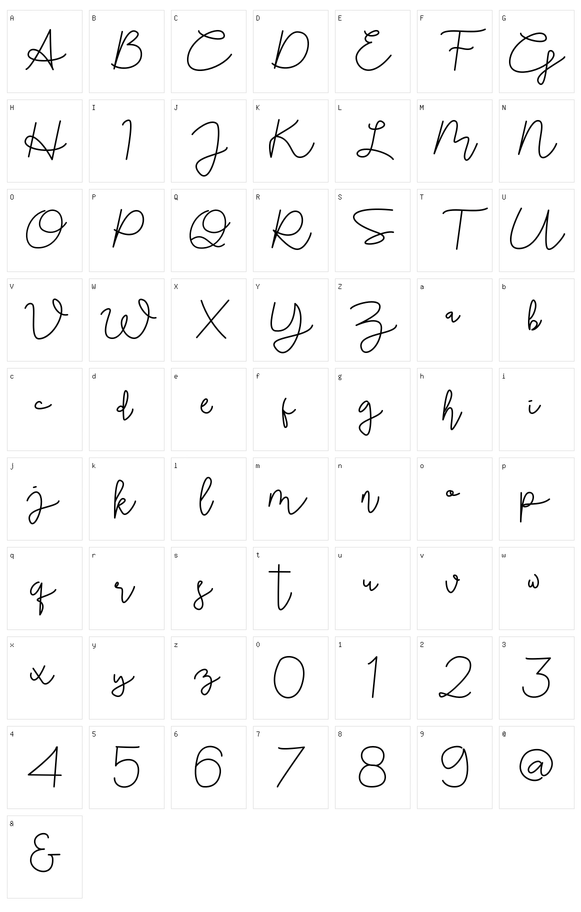 Classico Character Set