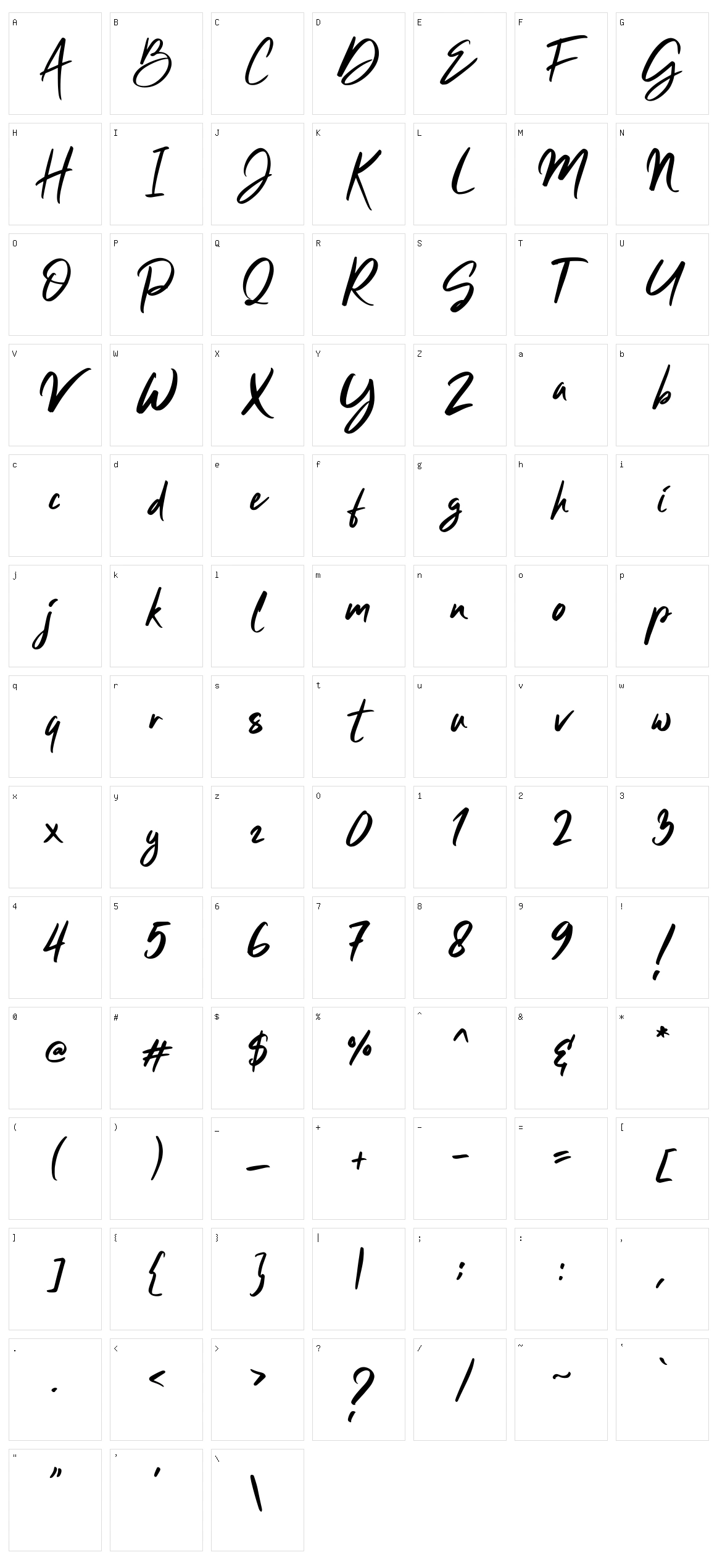 Clattering Character Set