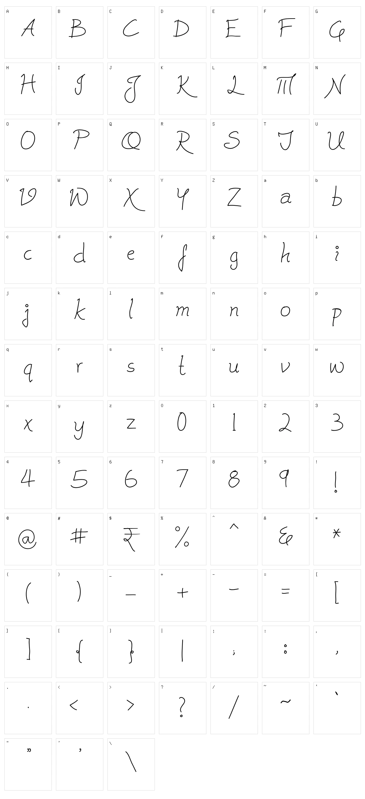 Cleavin Character Set