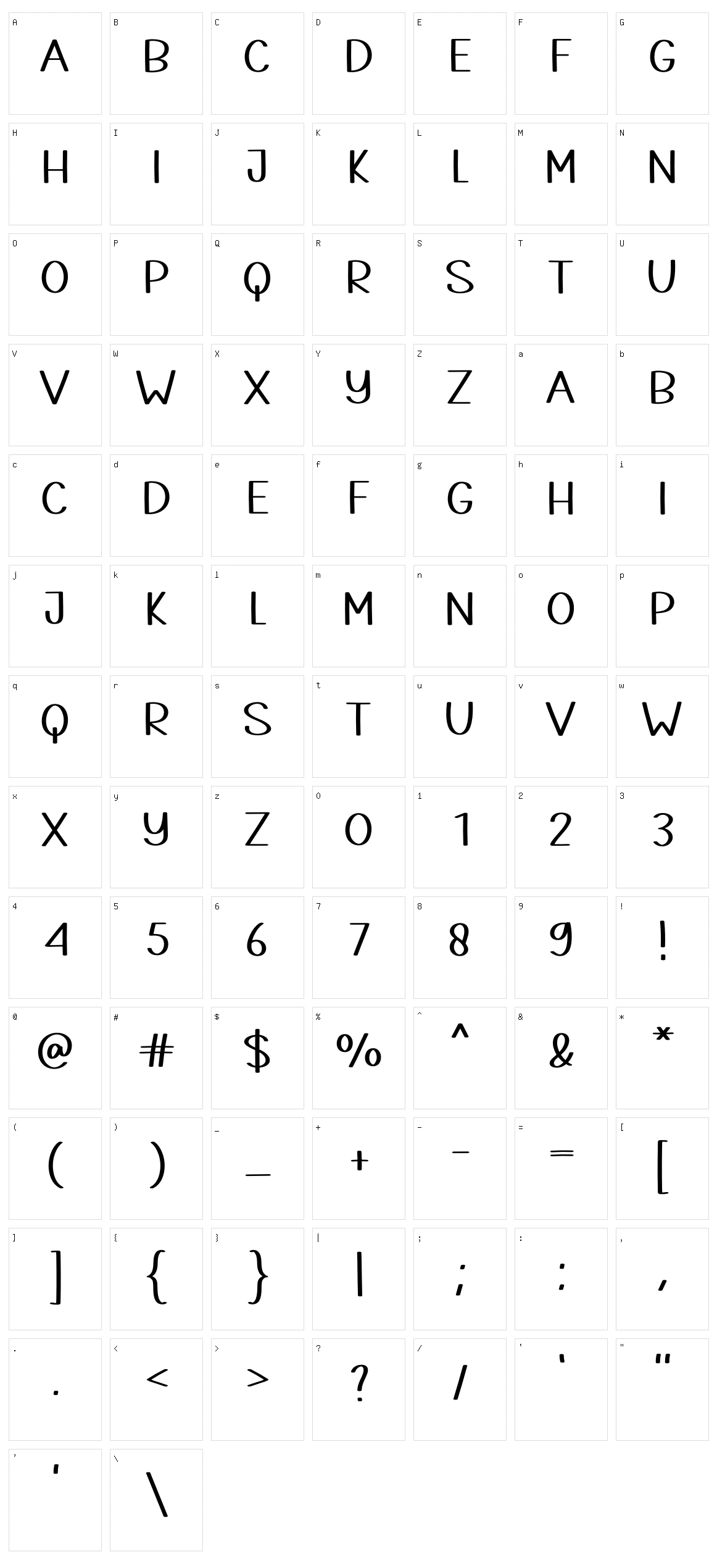 Company Character Set