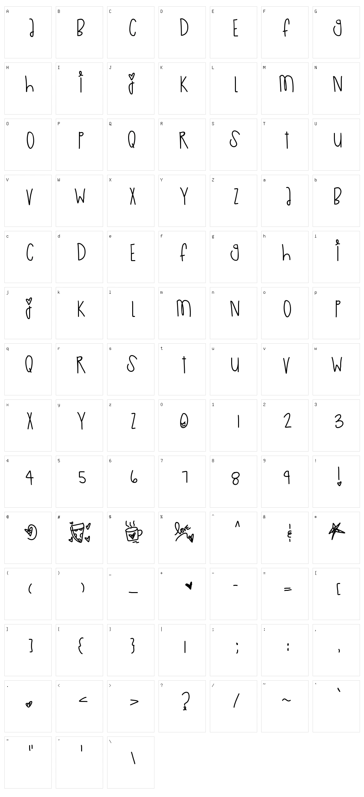 Cute As A Button Character Set