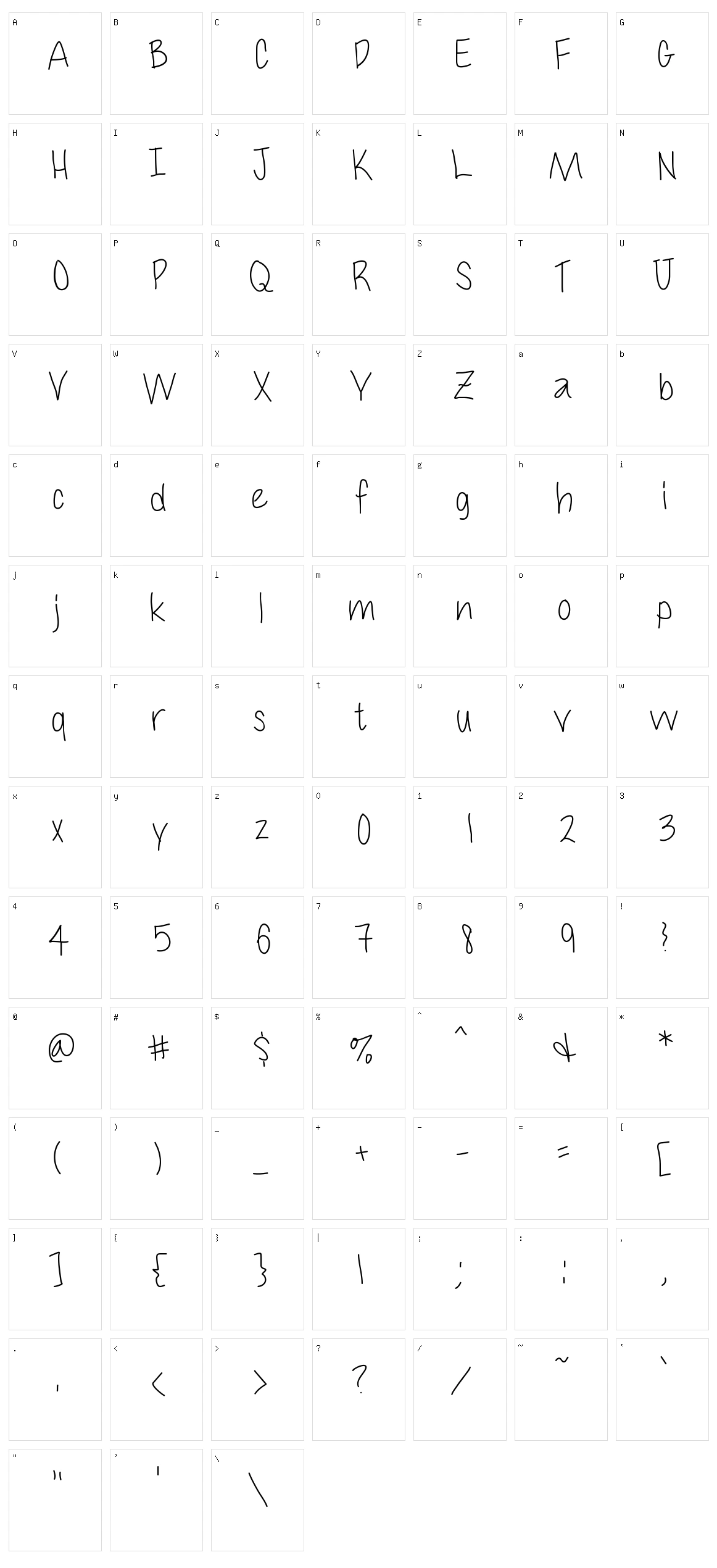 Cuteness Character Set