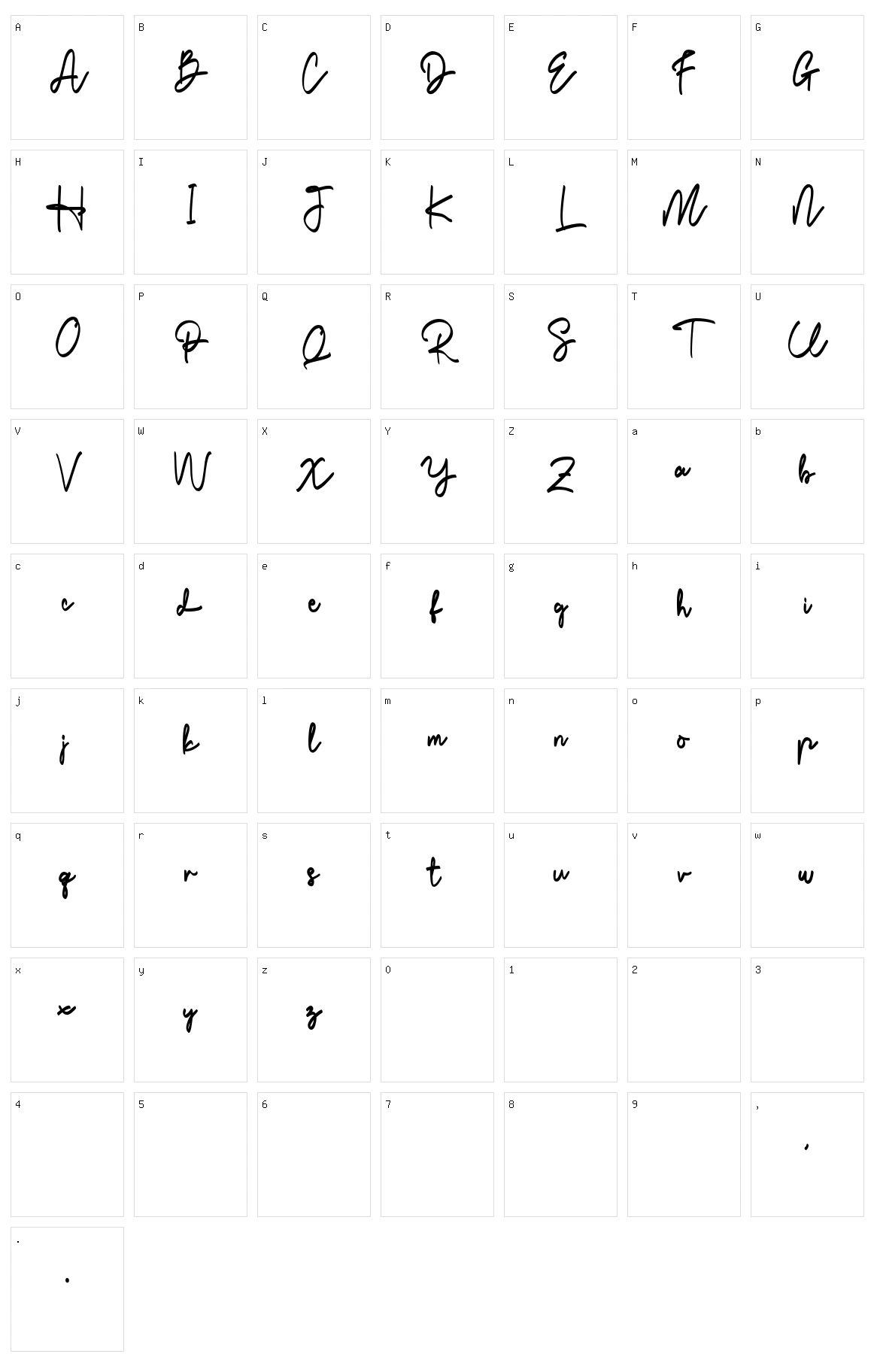 Darkland Character Set