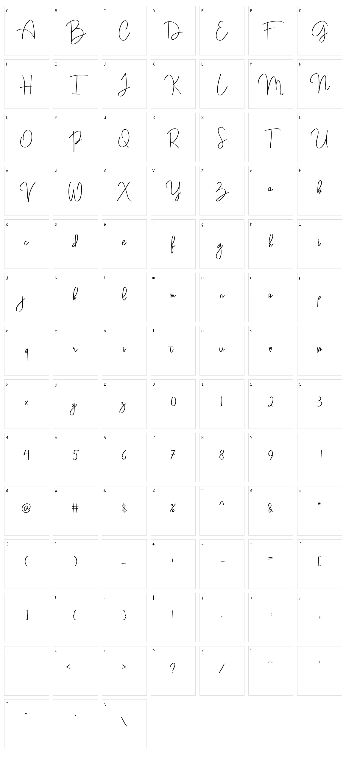 Darkwell 2 Character Set