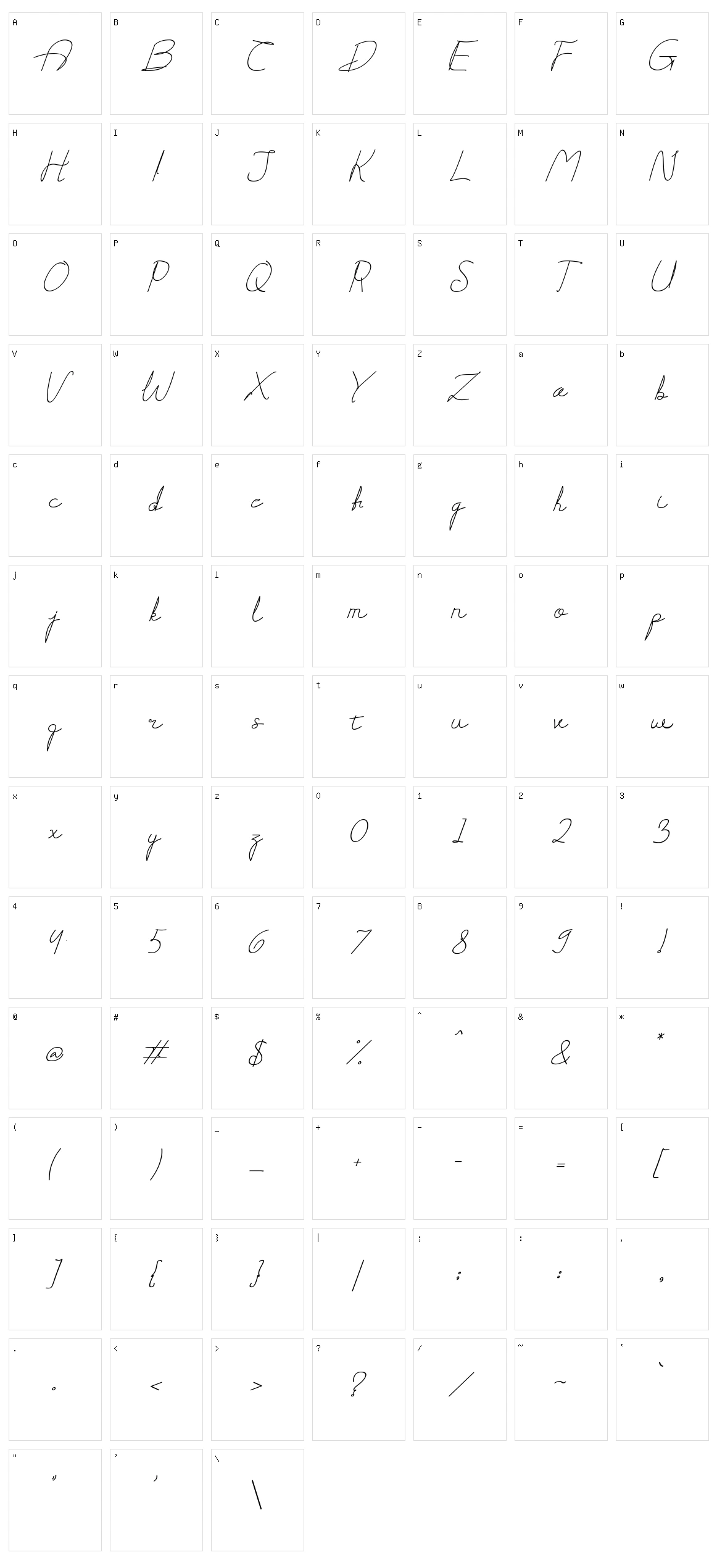 Darling Character Set