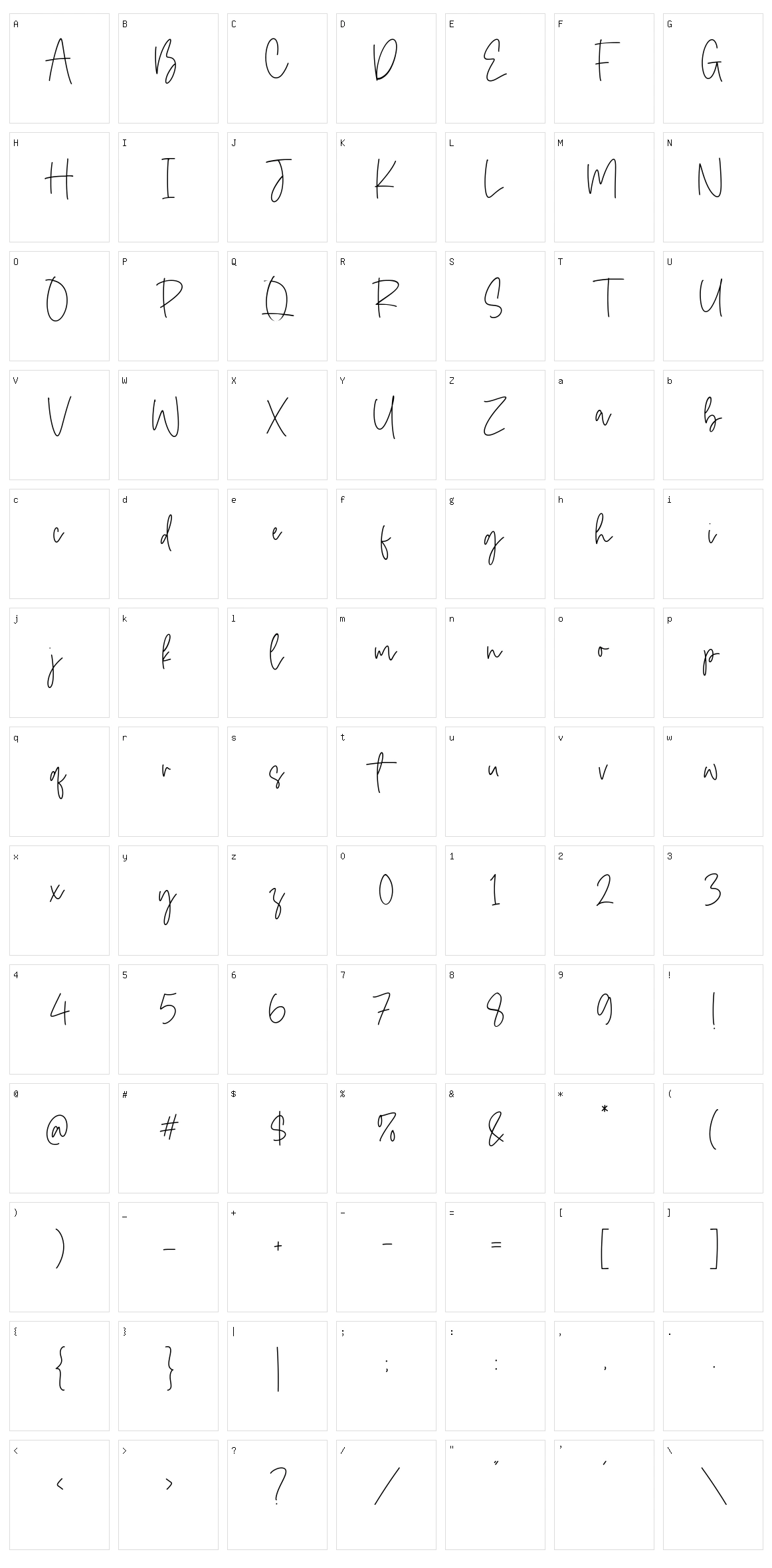 Darling Butter Character Set