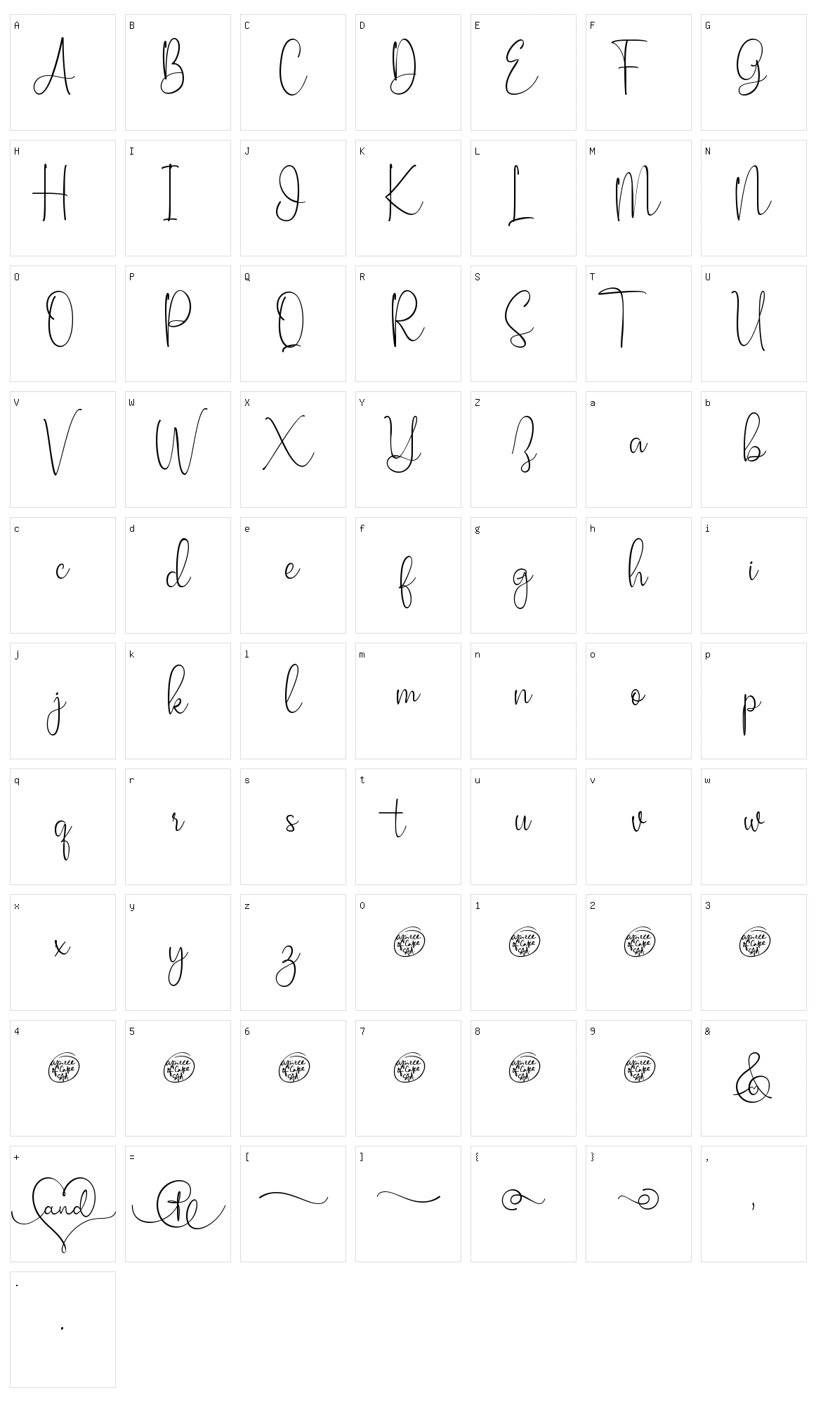 Darrel Allura Character Set