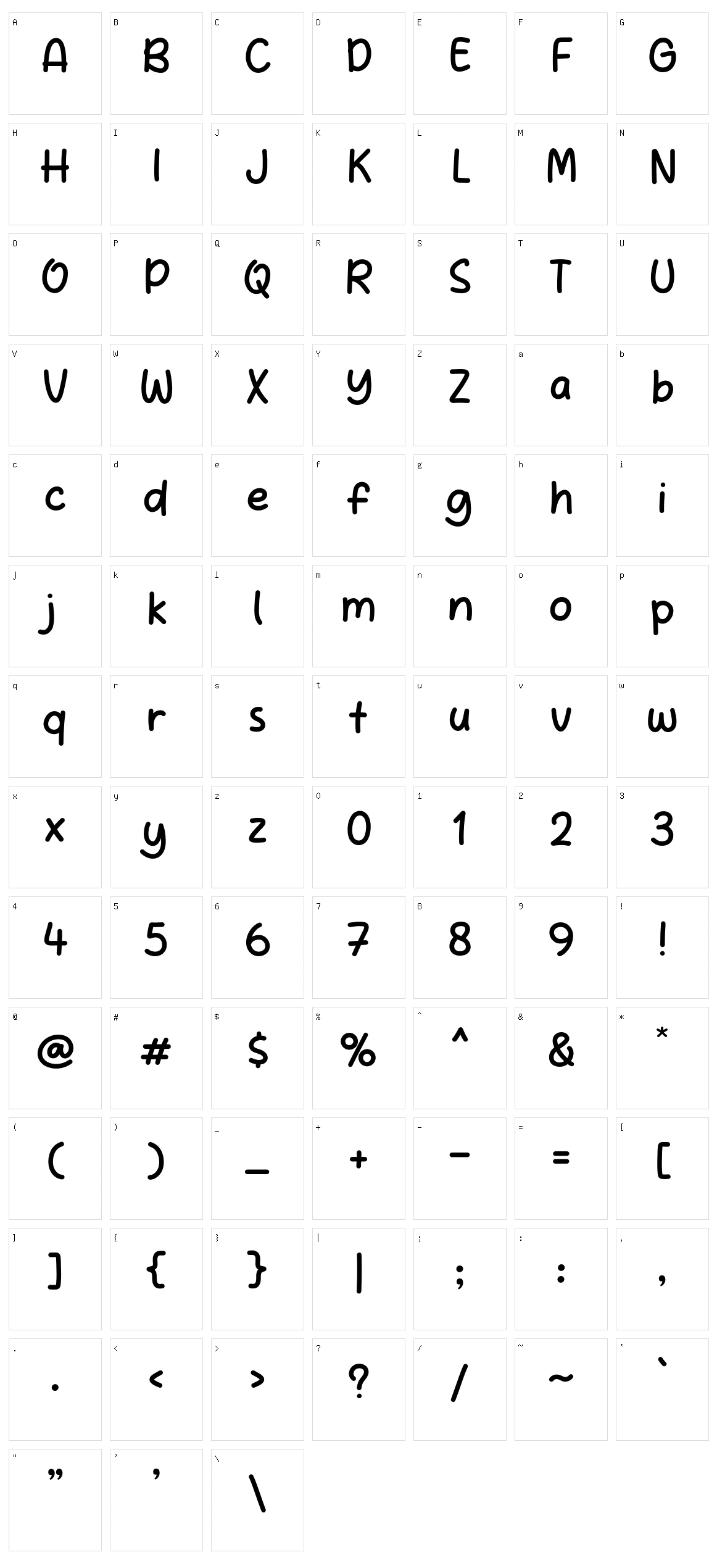 Datang Story Character Set