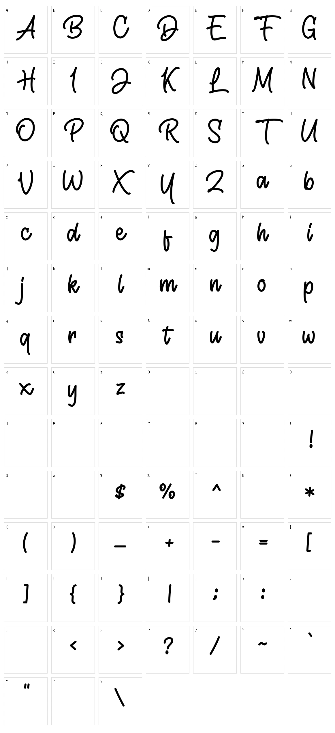 Daytime Gift Character Set