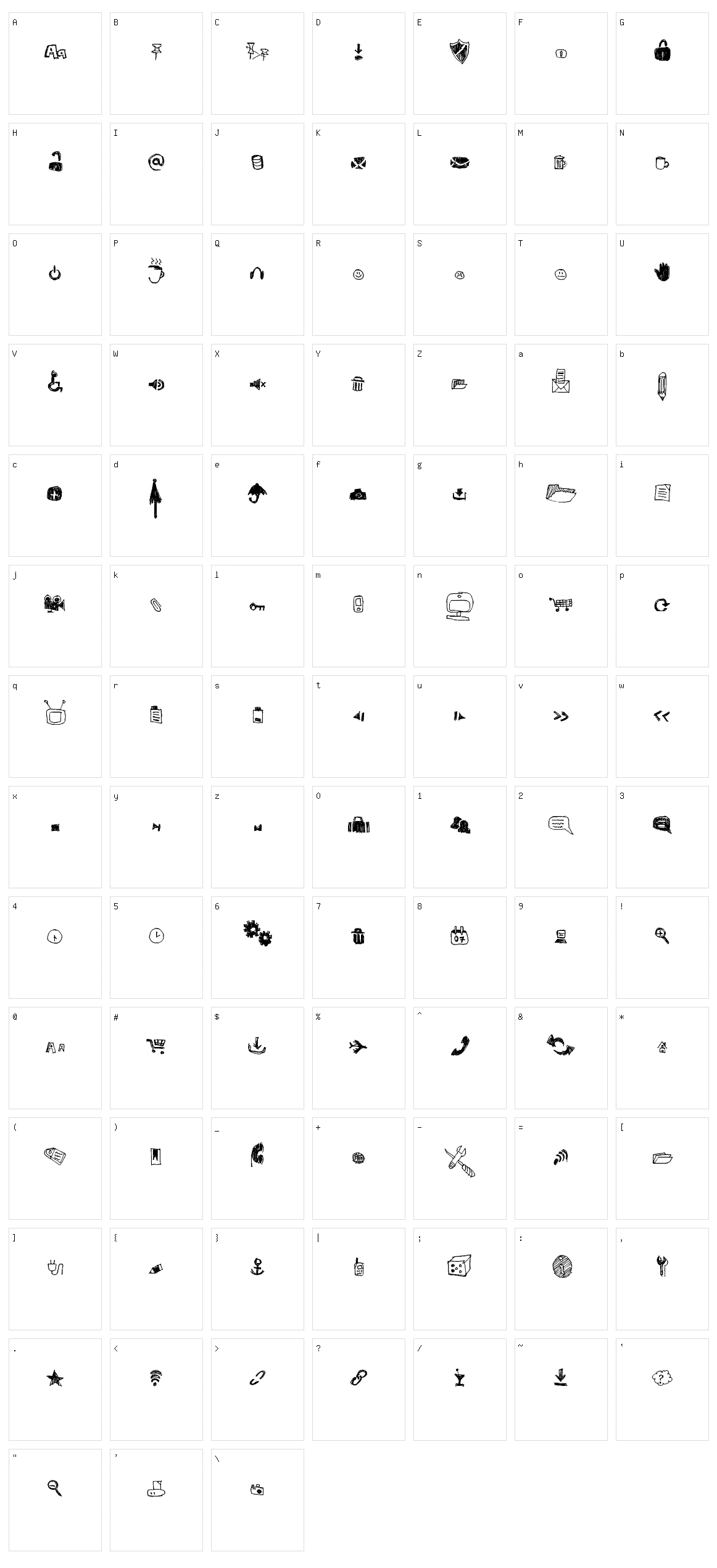 Derp Icons Character Set
