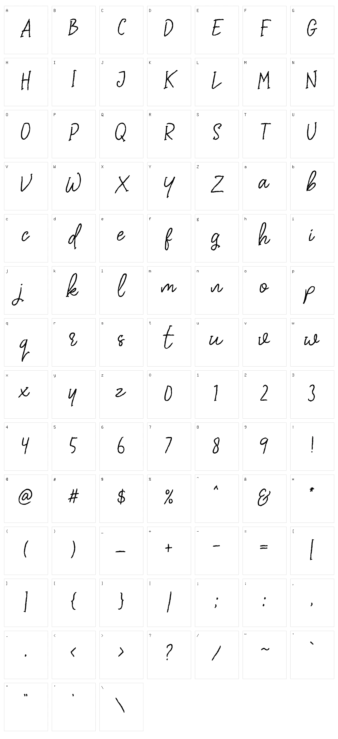 Dear Disya Character Set