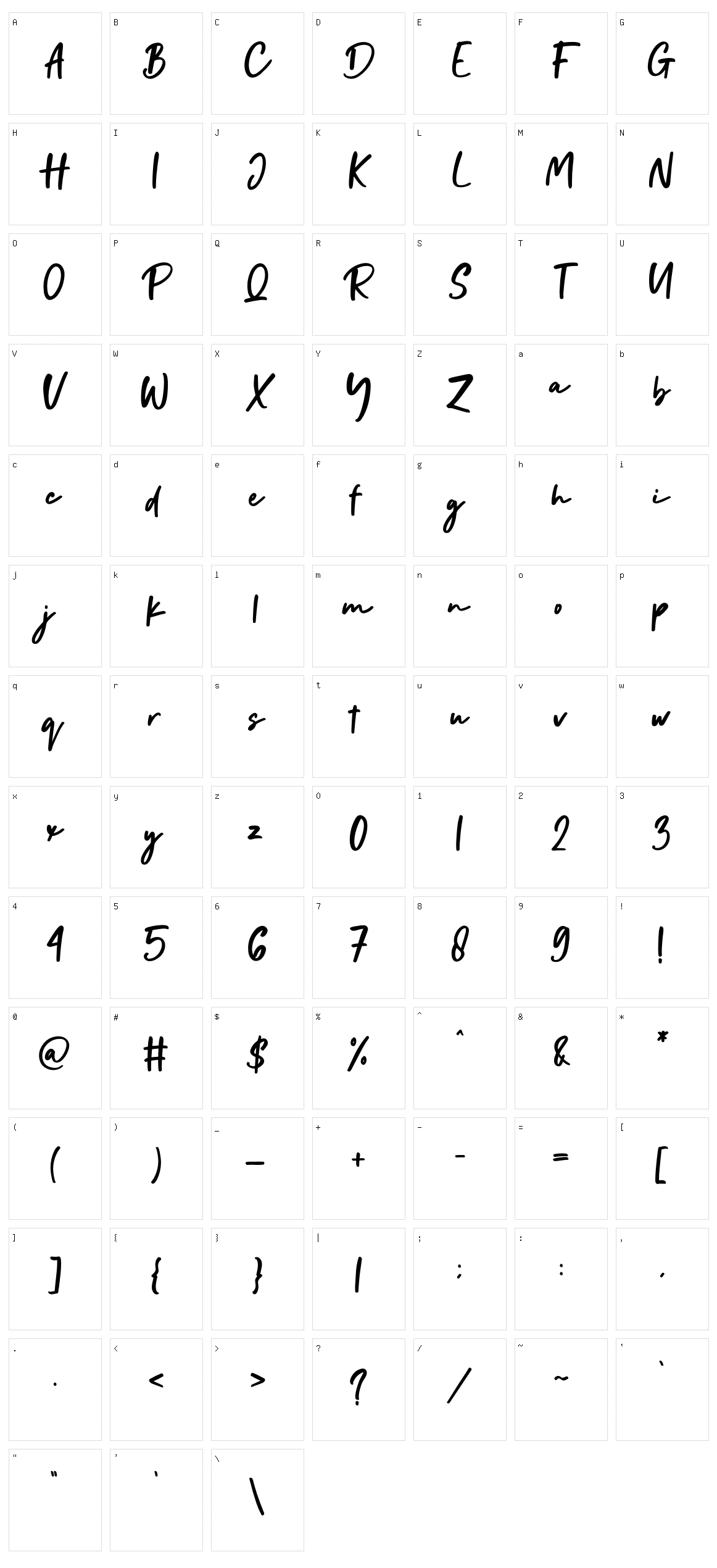 Dearest Character Set