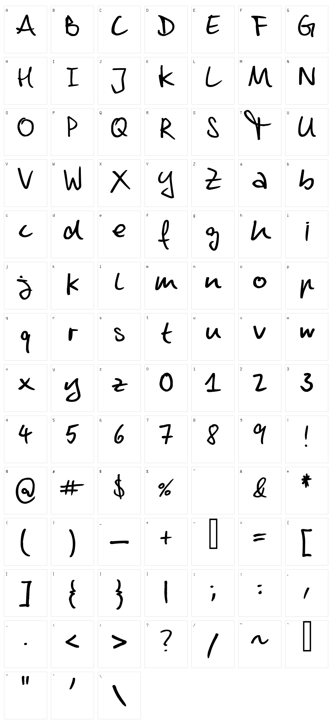 Dennis Character Set