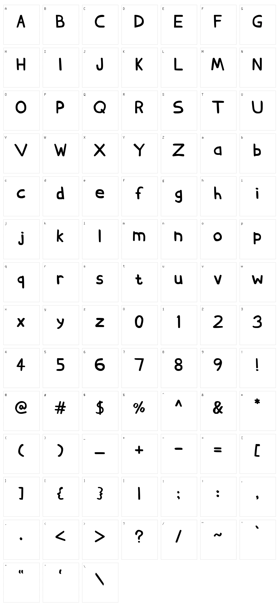 Der Neue Spargel Character Set