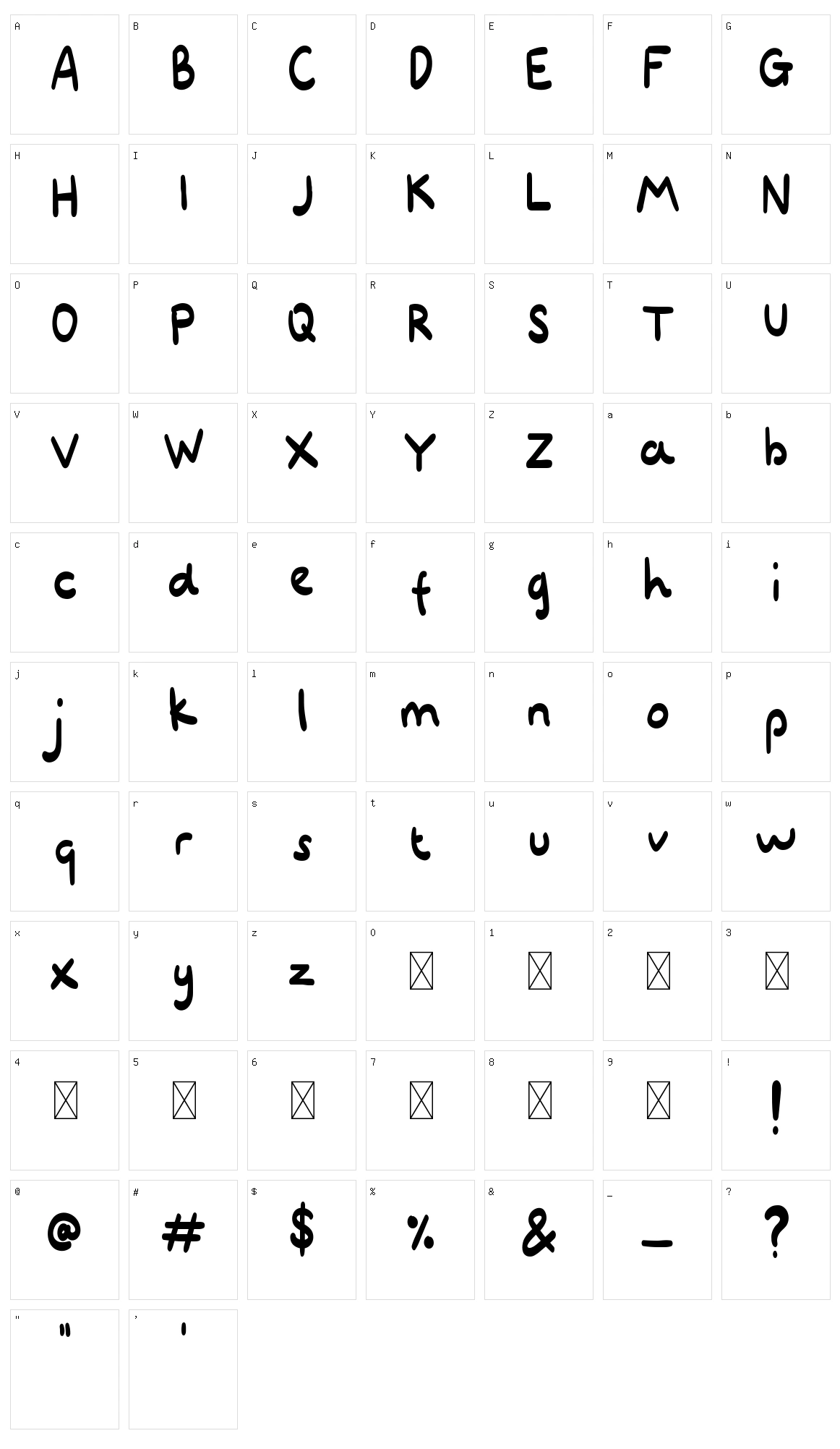 Deschamber Character Set