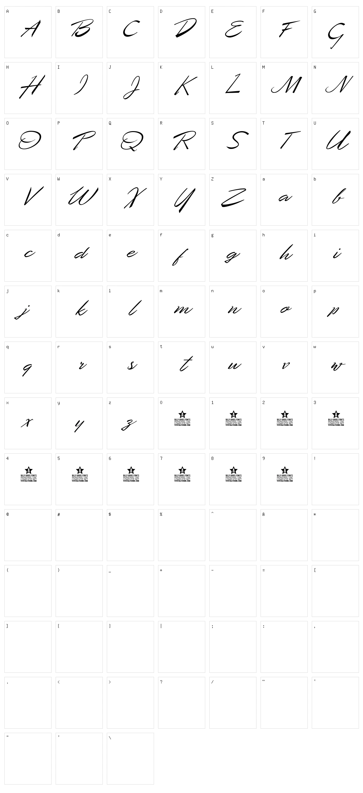 Desert Queen Character Set